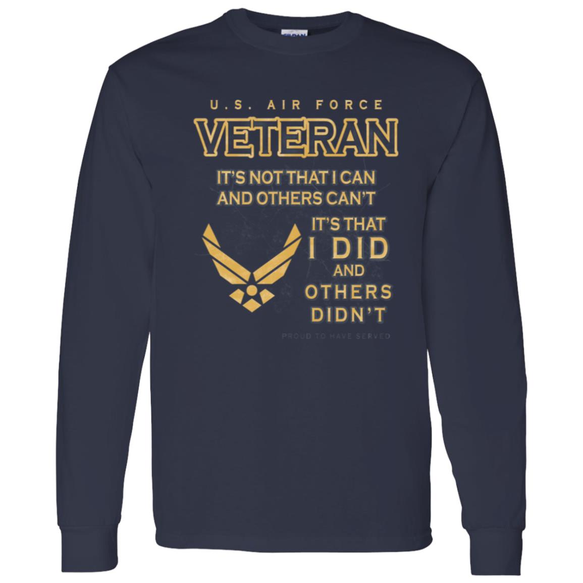 US Air Force Proud To Have Served Front Shirt