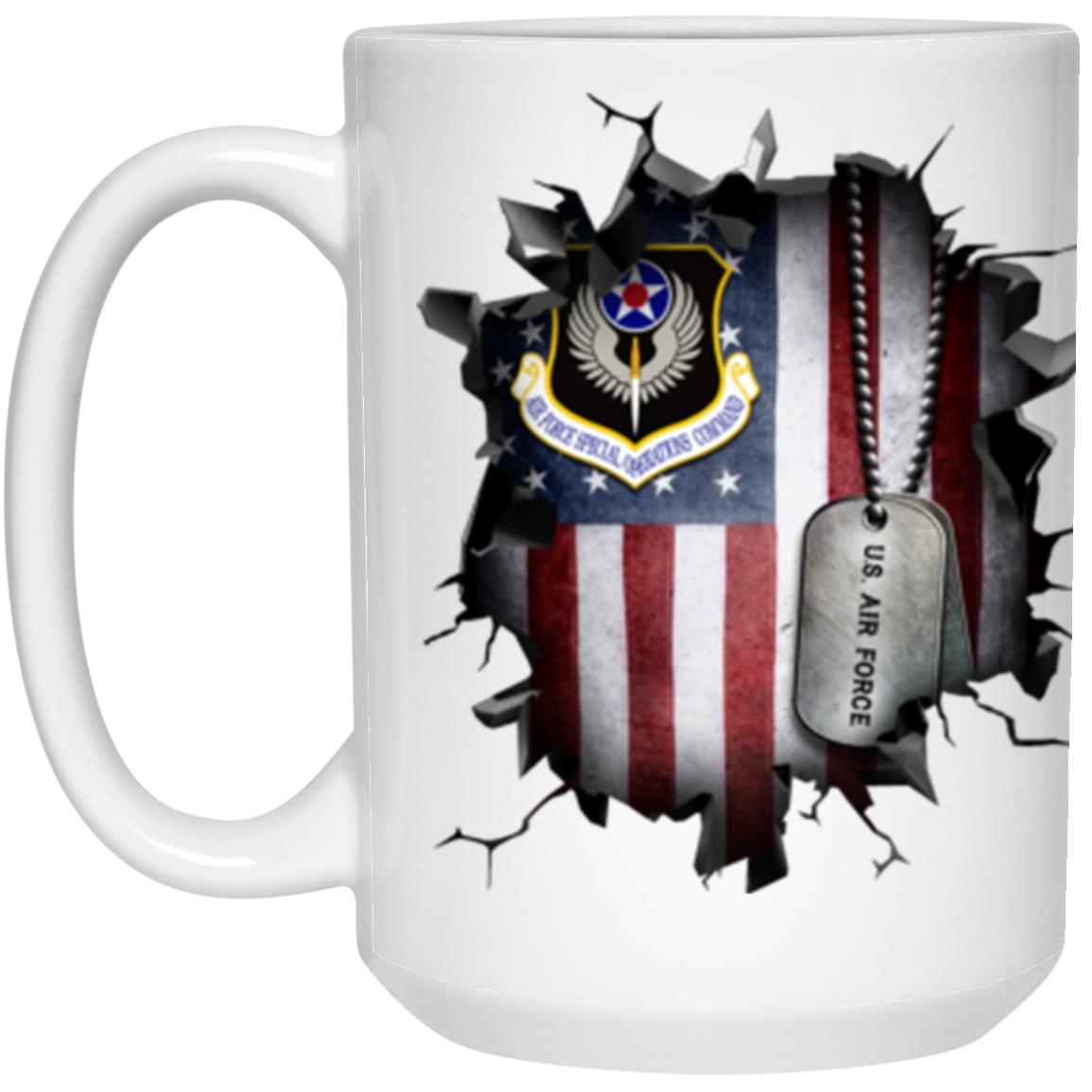 US Air Force Special Operations Command 3D Break Effect Coffee Mug 11oz - 15oz White Mug