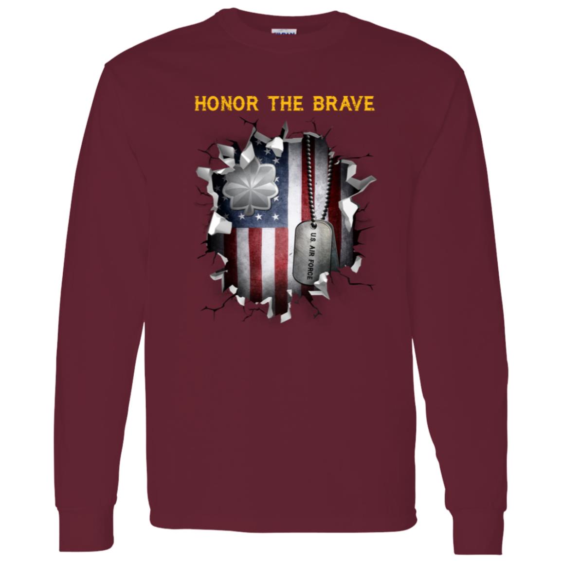 US Air Force O-5 Lieutenant Colonel Lt Co O5 Field Officer  - Honor The Brave - Honor The Brave Front Shirt