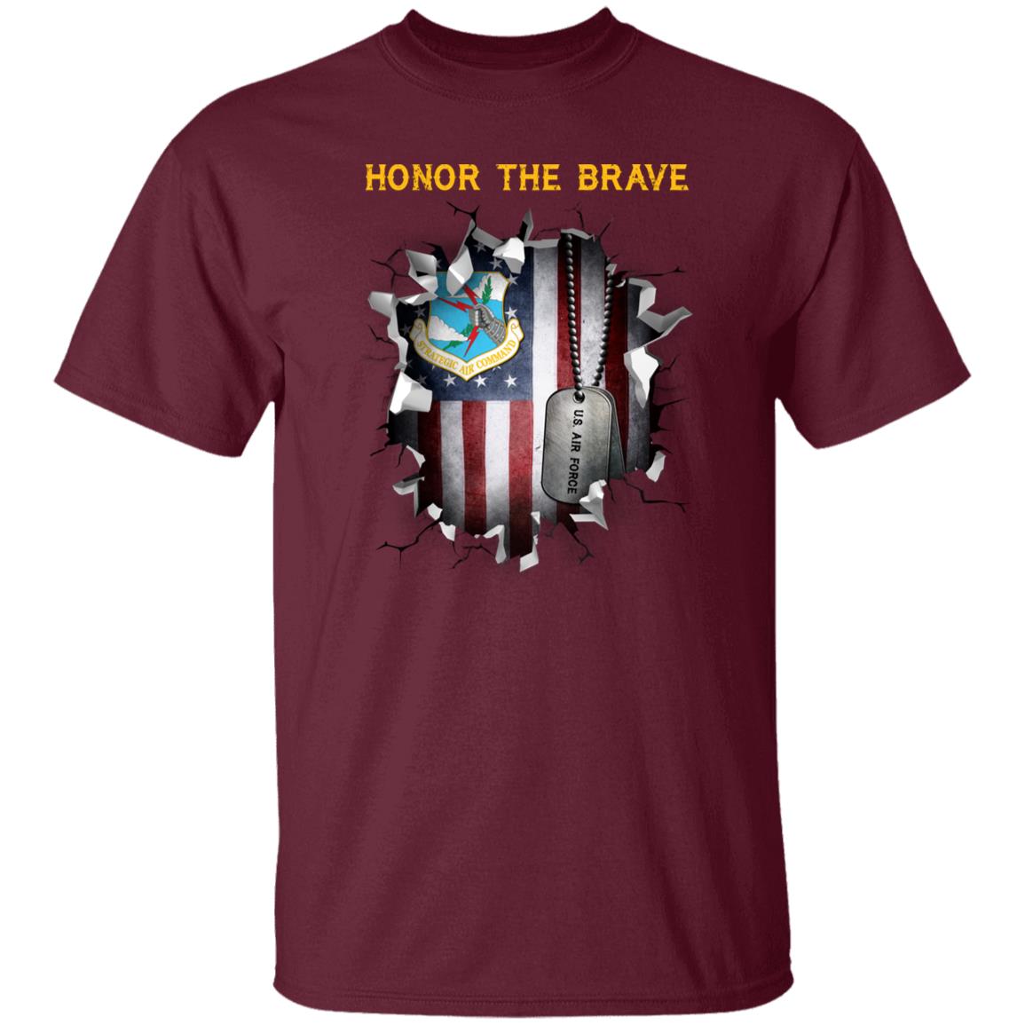 US Air Force Strategic Air Command - Honor The Brave Front Shirt