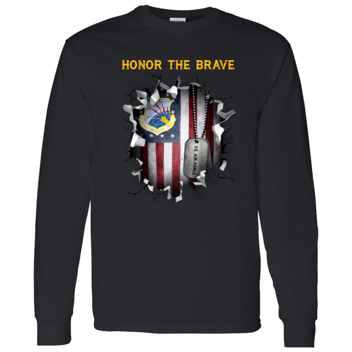 US Air Force Communications Command - Honor The Brave Front Shirt