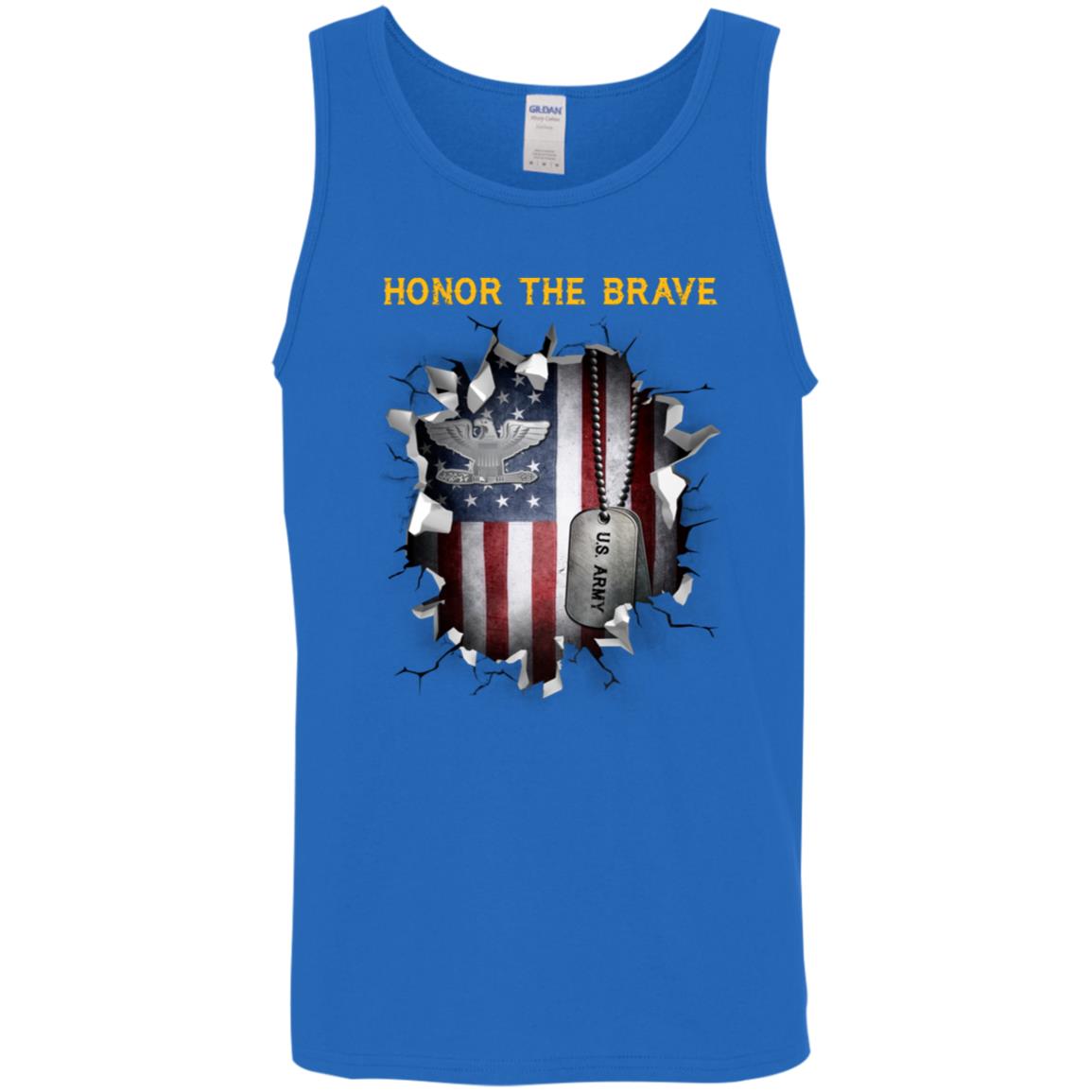 US Army O-6 Colonel O6 COL Field Officer - Honor The Brave Front Shirt