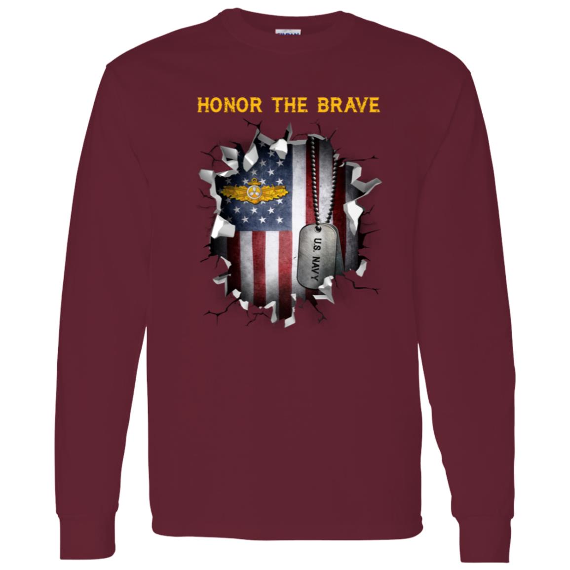 U.S. Navy Engineering Duty Officer - Honor The Brave Front Shirt