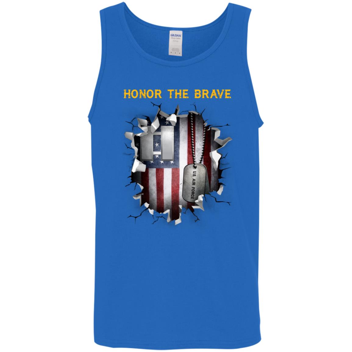 US Air Force O-3 Captain Capt O3 Commissioned Officer  - Honor The Brave - Honor The Brave Front Shirt