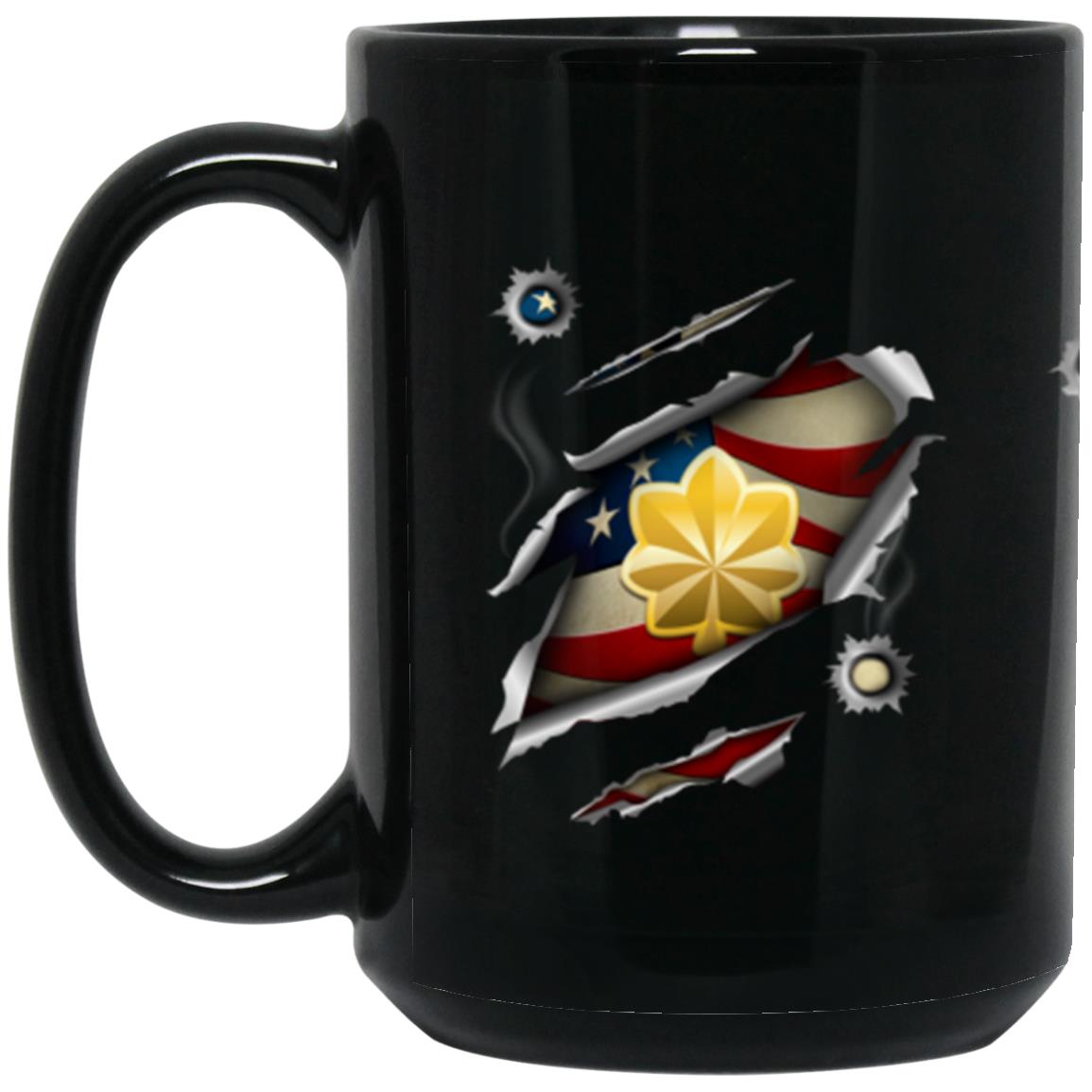 US Air Force O-4 Major Maj O4 Field Officer Ranks 11oz - 15oz Black Mug