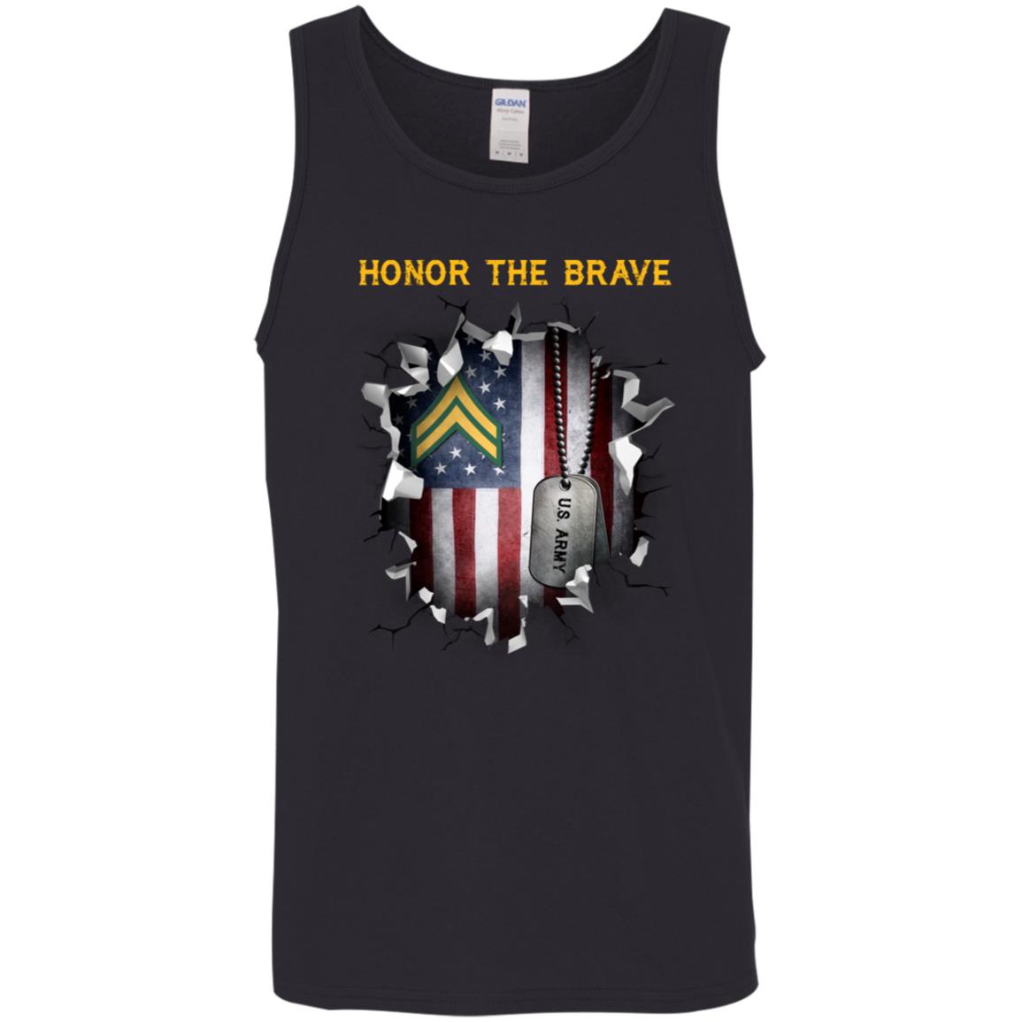 US Army E-4 Corporal E4 CPL Noncommissioned Officer - Honor The Brave Front Shirt