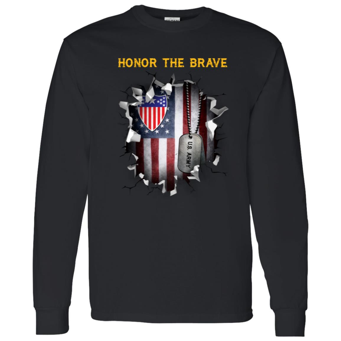 US Army Adjutant General  - Honor The Brave Front Shirt