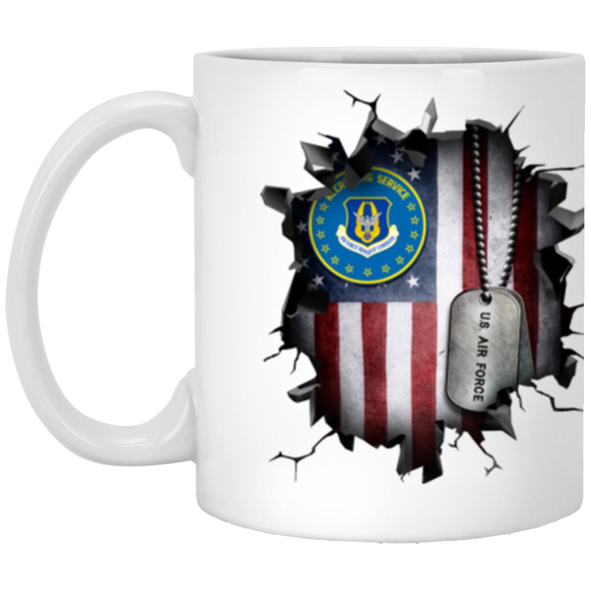 US air force reserve recruiting service 3D Break Effect Coffee Mug 11oz - 15oz White Mug