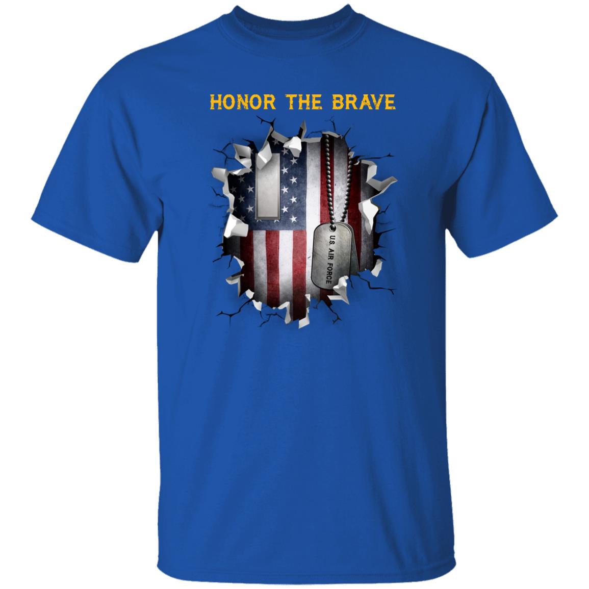 US Air Force O-2 First Lieutenant 1st L O2 Commissioned Officer  - Honor The Brave - Honor The Brave Front Shirt