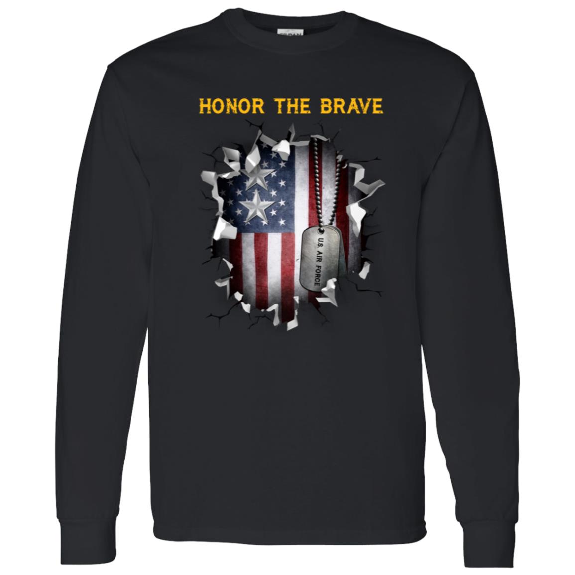 US Air Force O-8 Major General Maj G O8 General Officer  - Honor The Brave - Honor The Brave Front Shirt