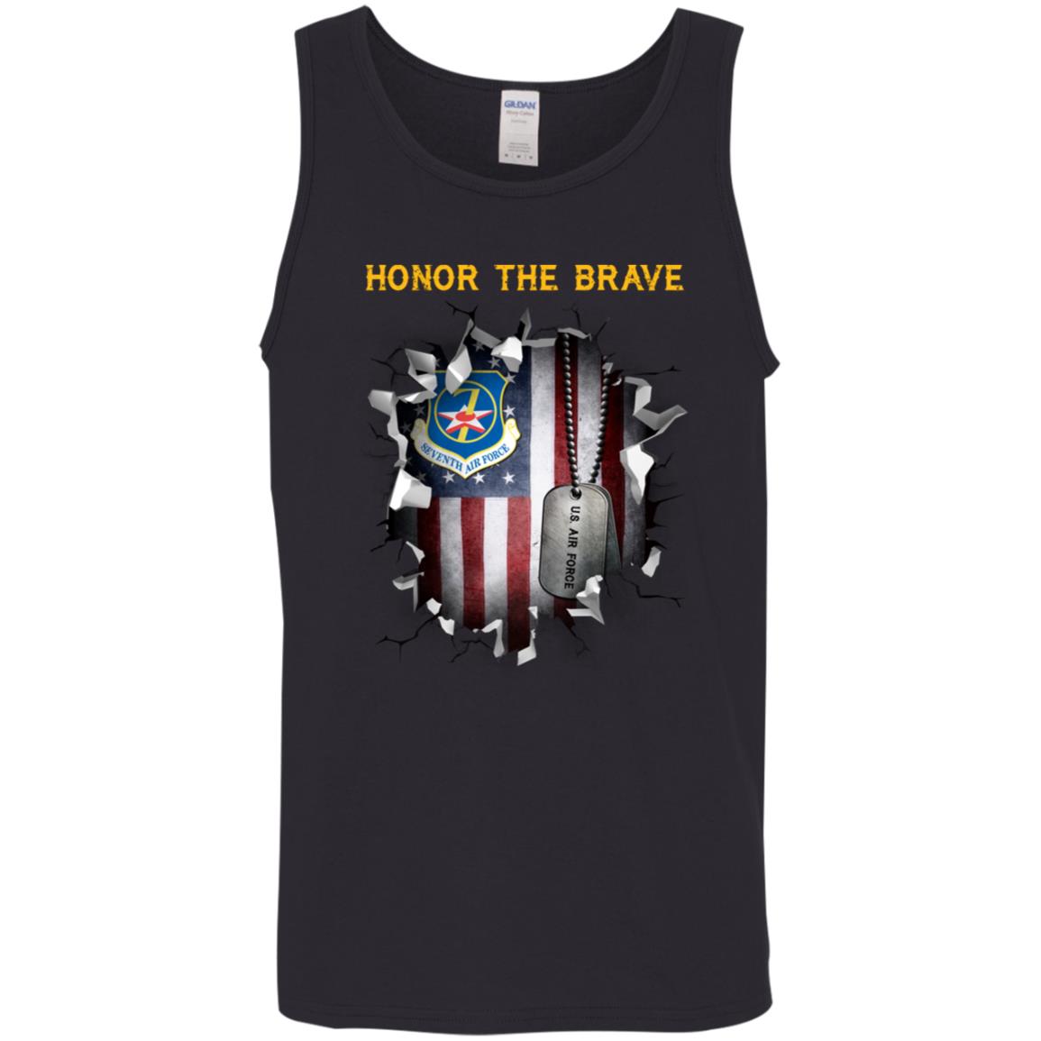 US Air Force Seventh Air Force - Honor The Brave Front Shirt