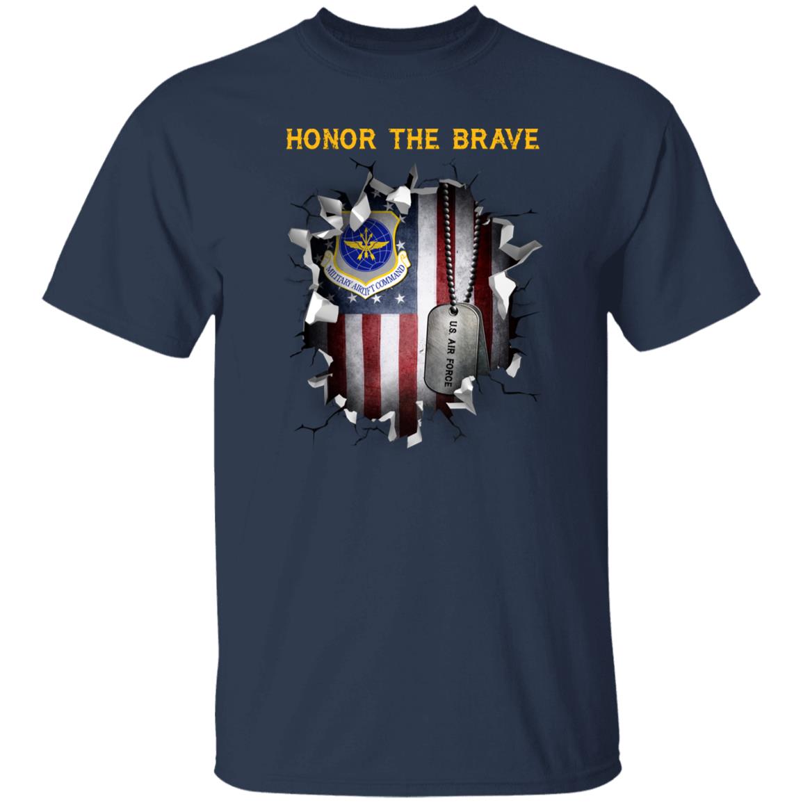 US Air Force Military Airlift Command - Honor The Brave Front Shirt