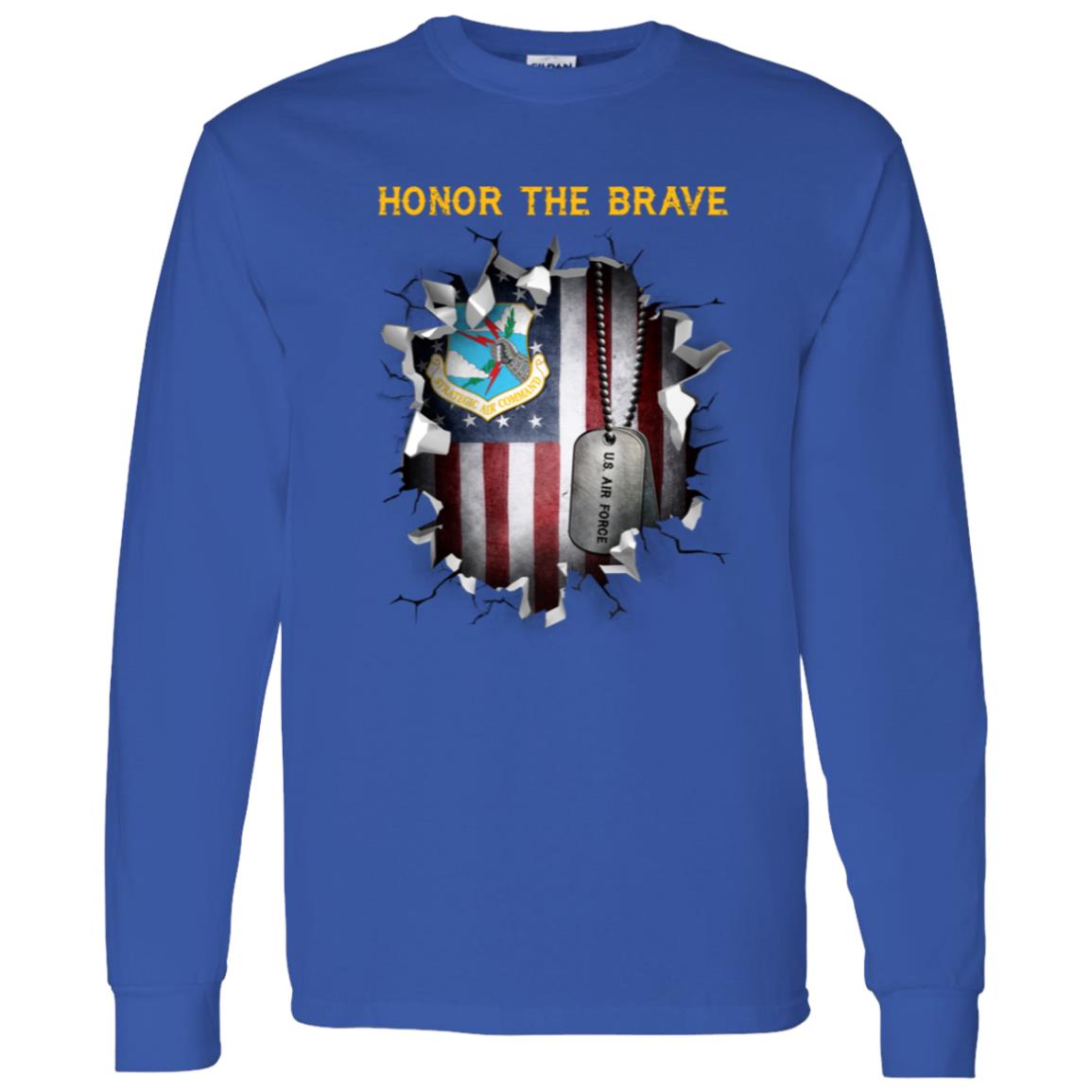 US Air Force Strategic Air Command - Honor The Brave Front Shirt