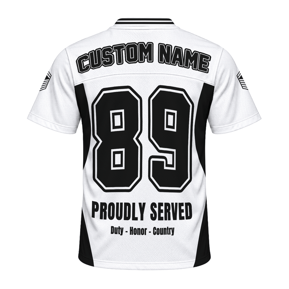 Custom USAF Sports Jersey Personalized Rank Text and Jersey Number