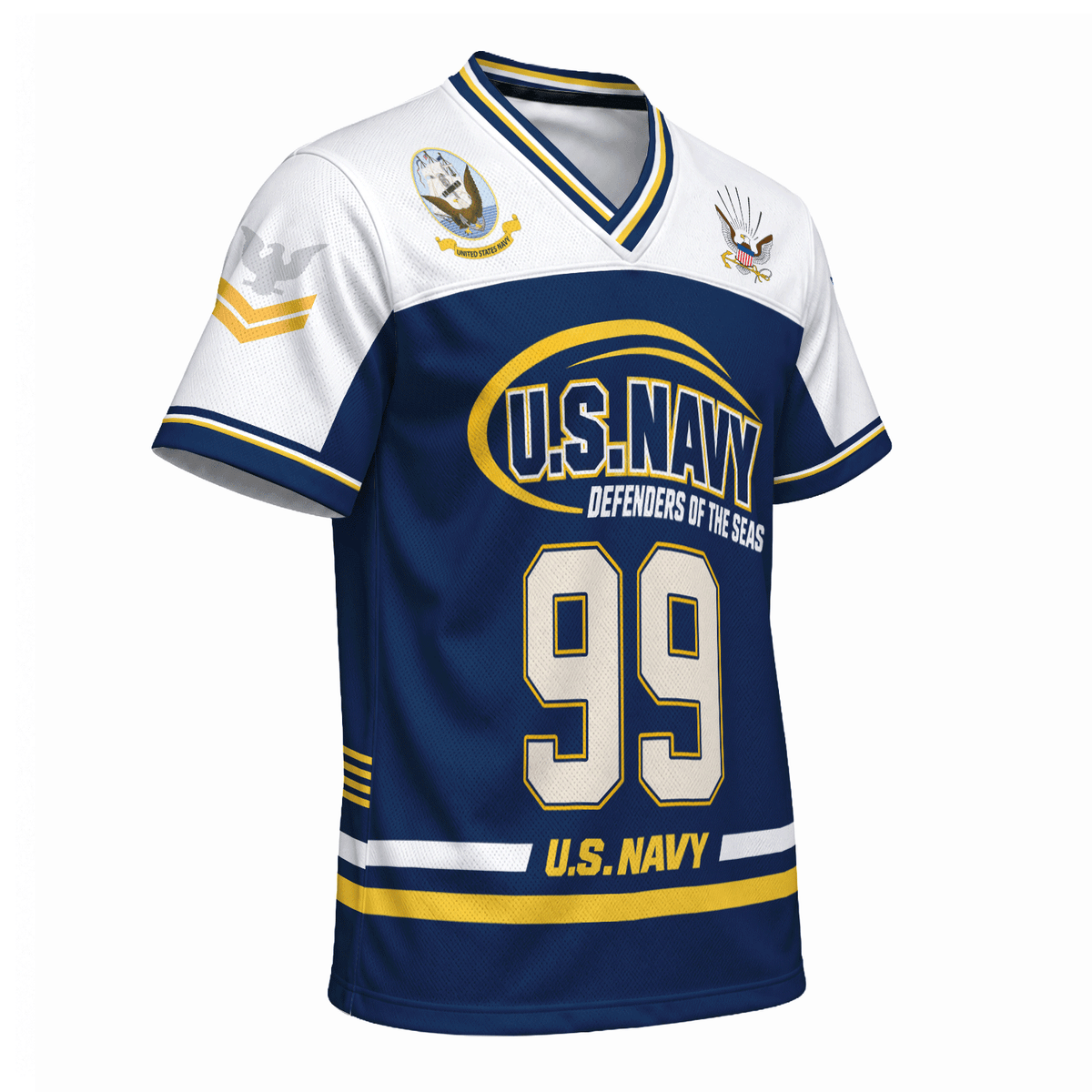 U.S. Navy Military Jersey Custom Rank Name Text and Number