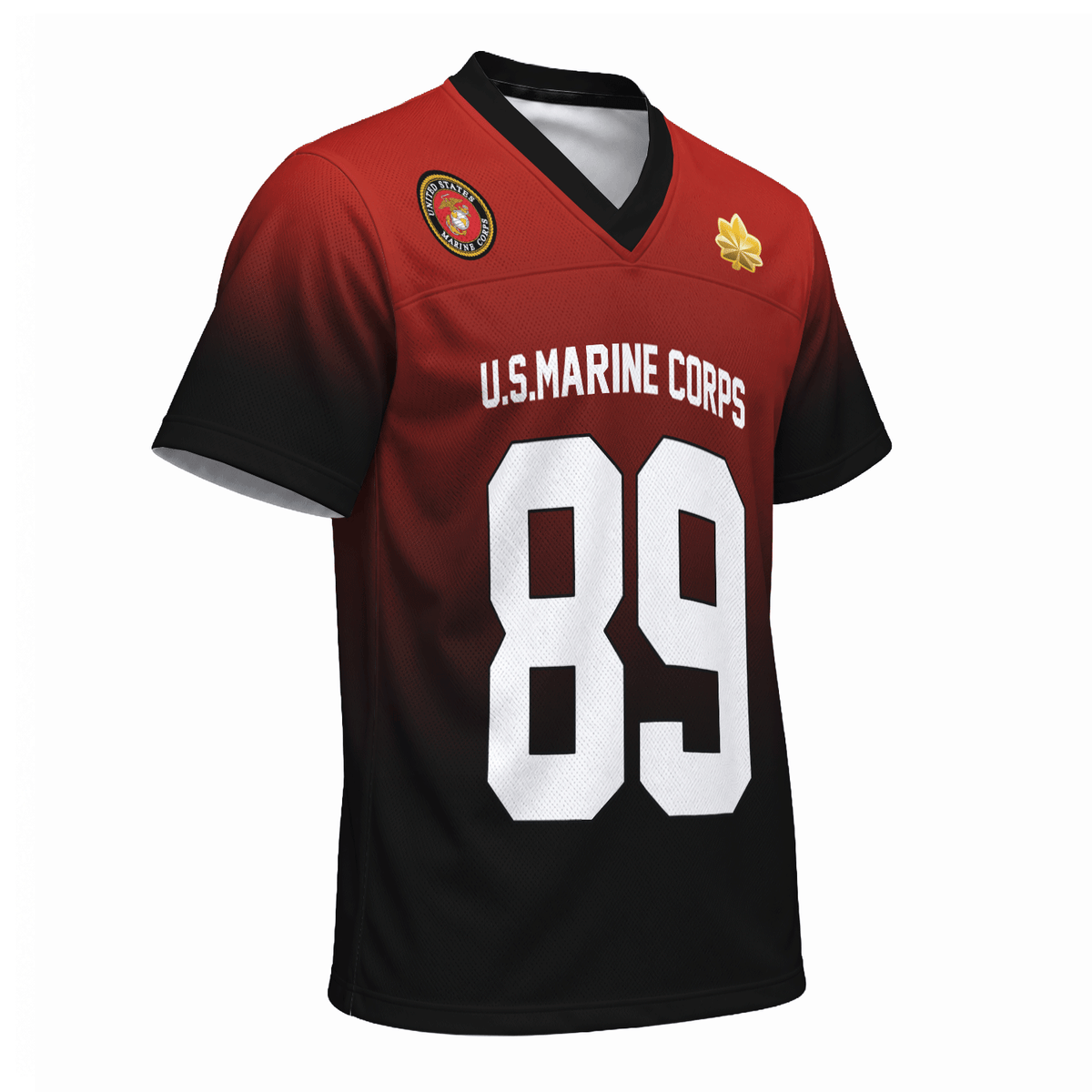 USMC Military Jersey Custom Rank Name Text and Personalized Number