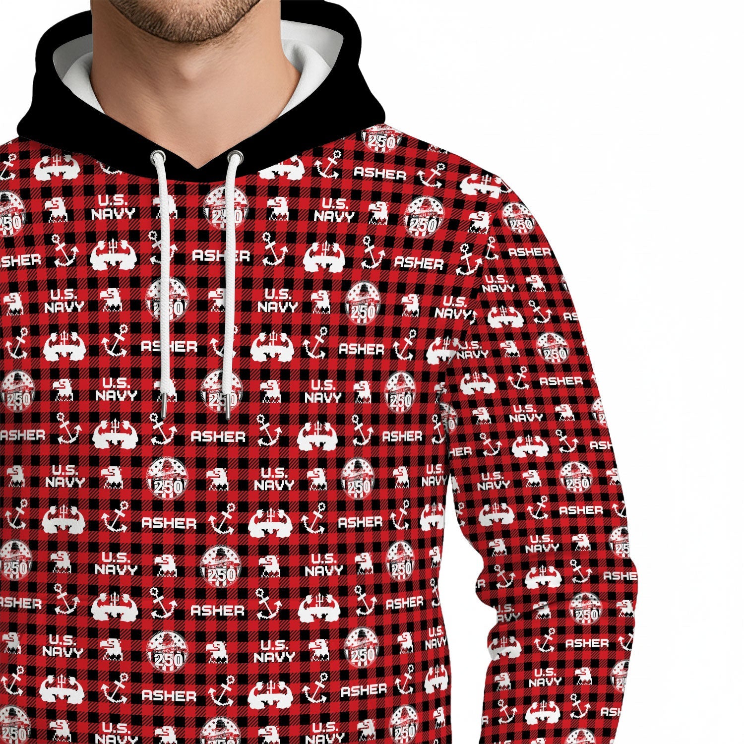 Personalized US Navy 3D All Over Print Hoodie KAH3D02