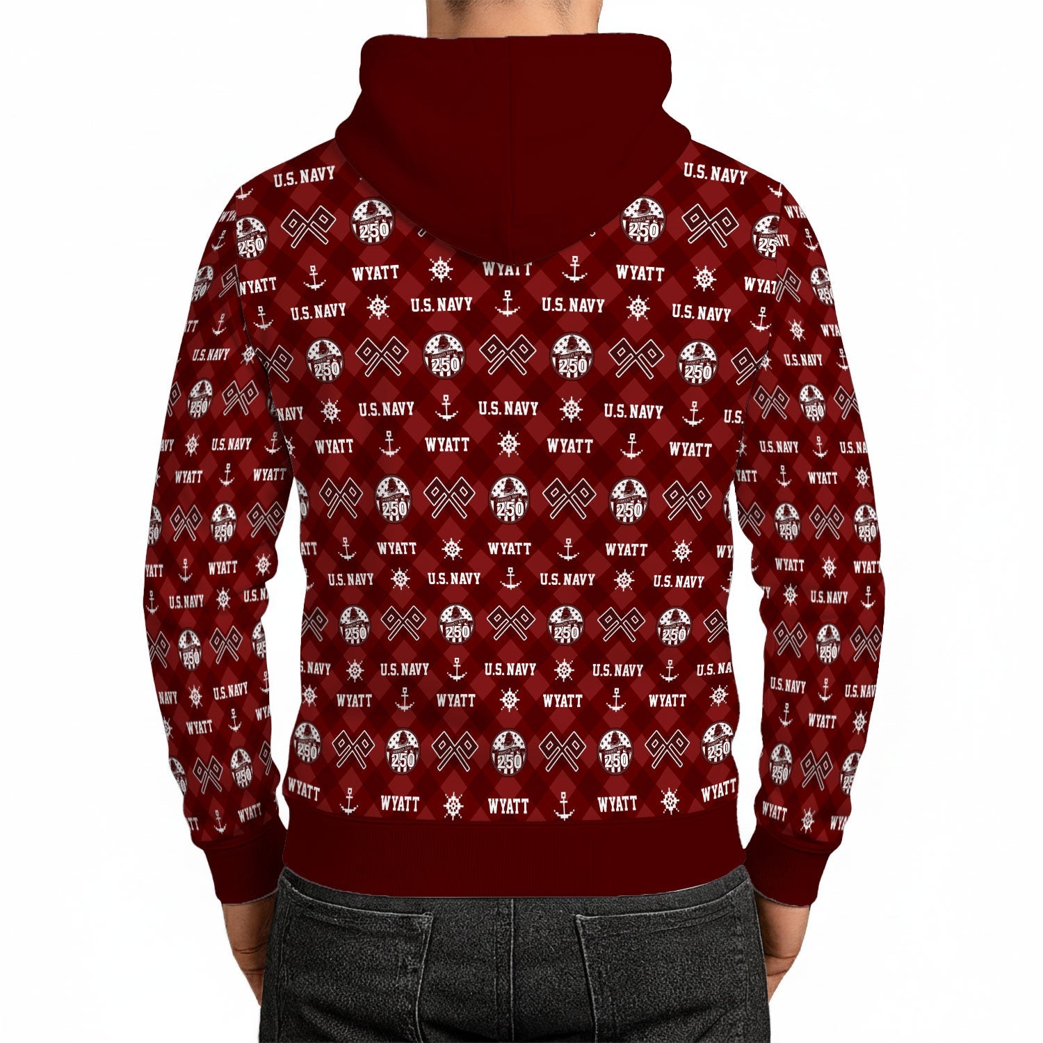 Personalized US Navy 3D All Over Print Hoodie KAH3D03