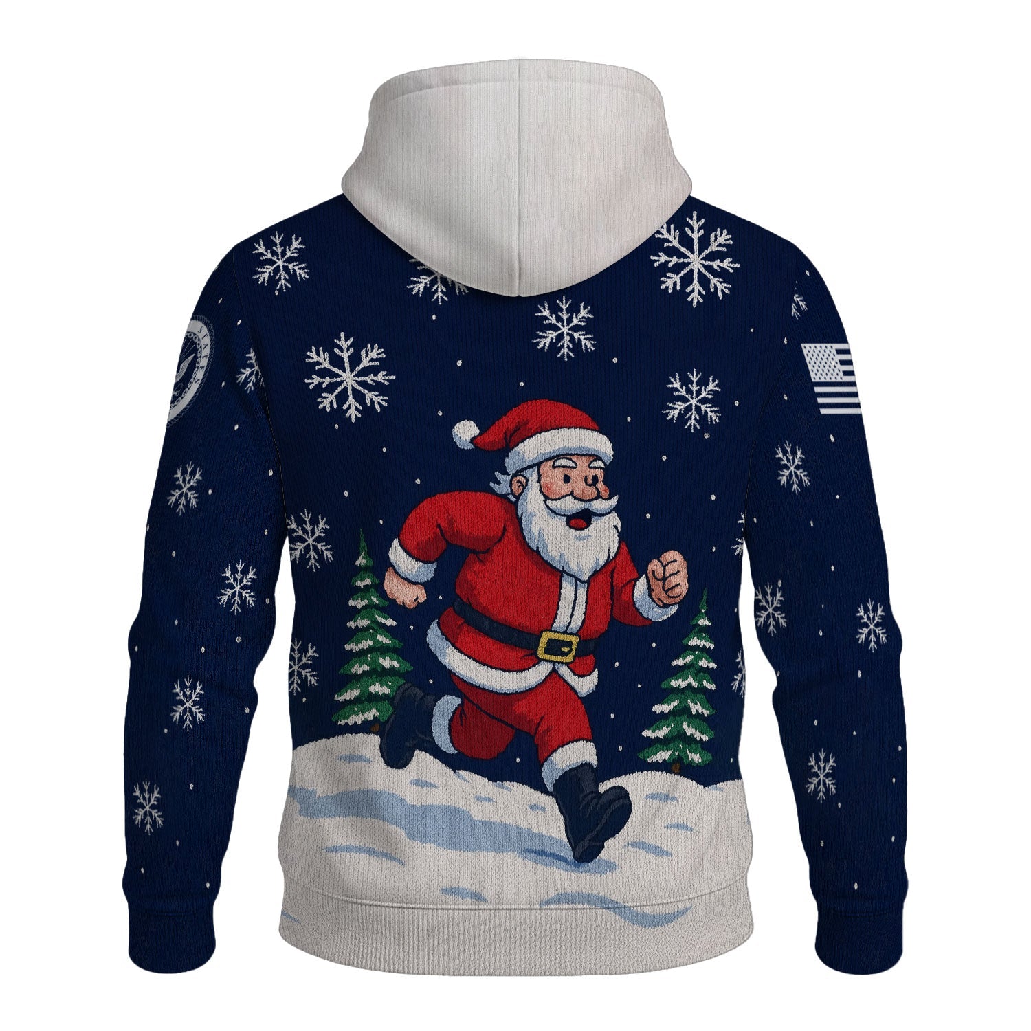 Bigfoot Navy 3D All Over Print Hoodie Xmas