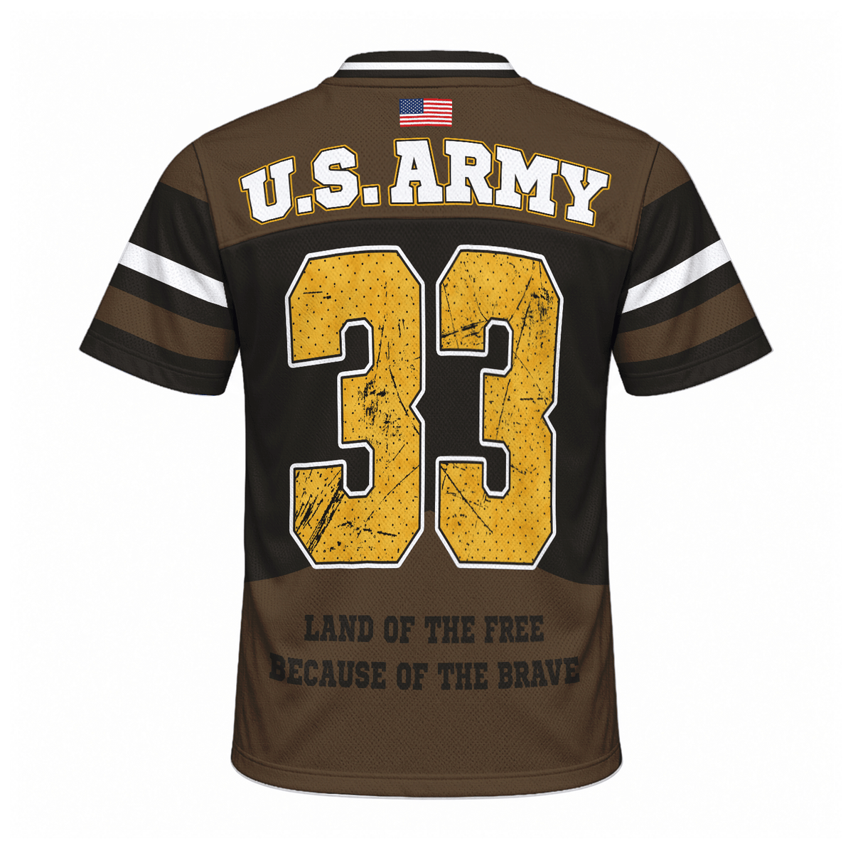 Custom Army Sports Jersey Personalized Rank Name and Jersey Number for Veterans and Soldiers