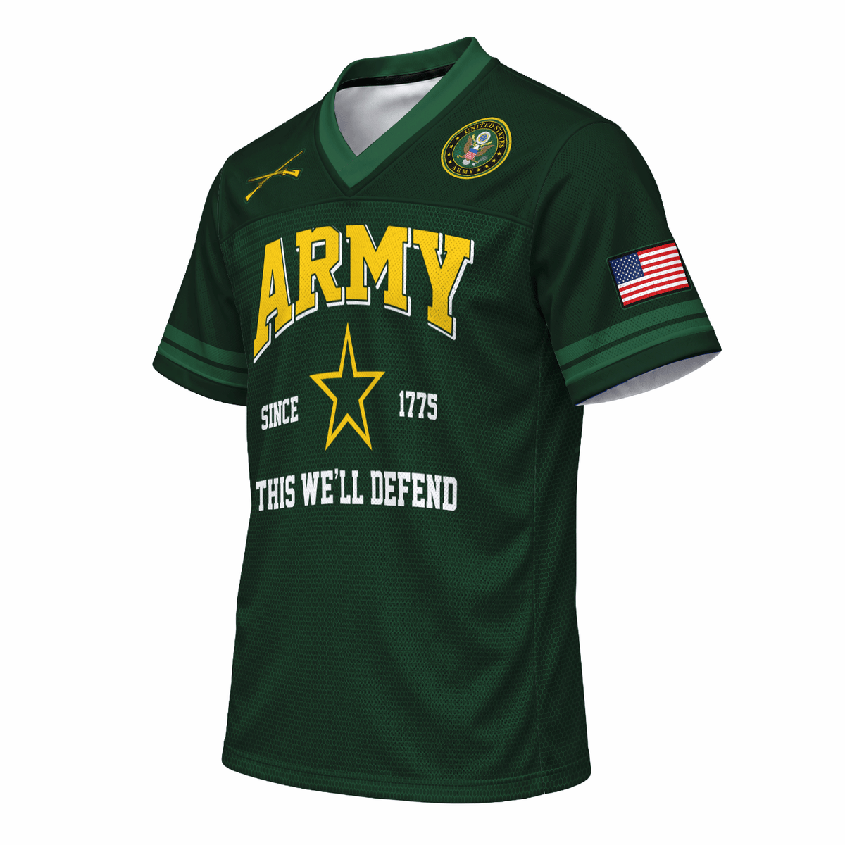 Personalized Army Veteran Jersey Custom Rank, Name and Jersey Number  Military Gift