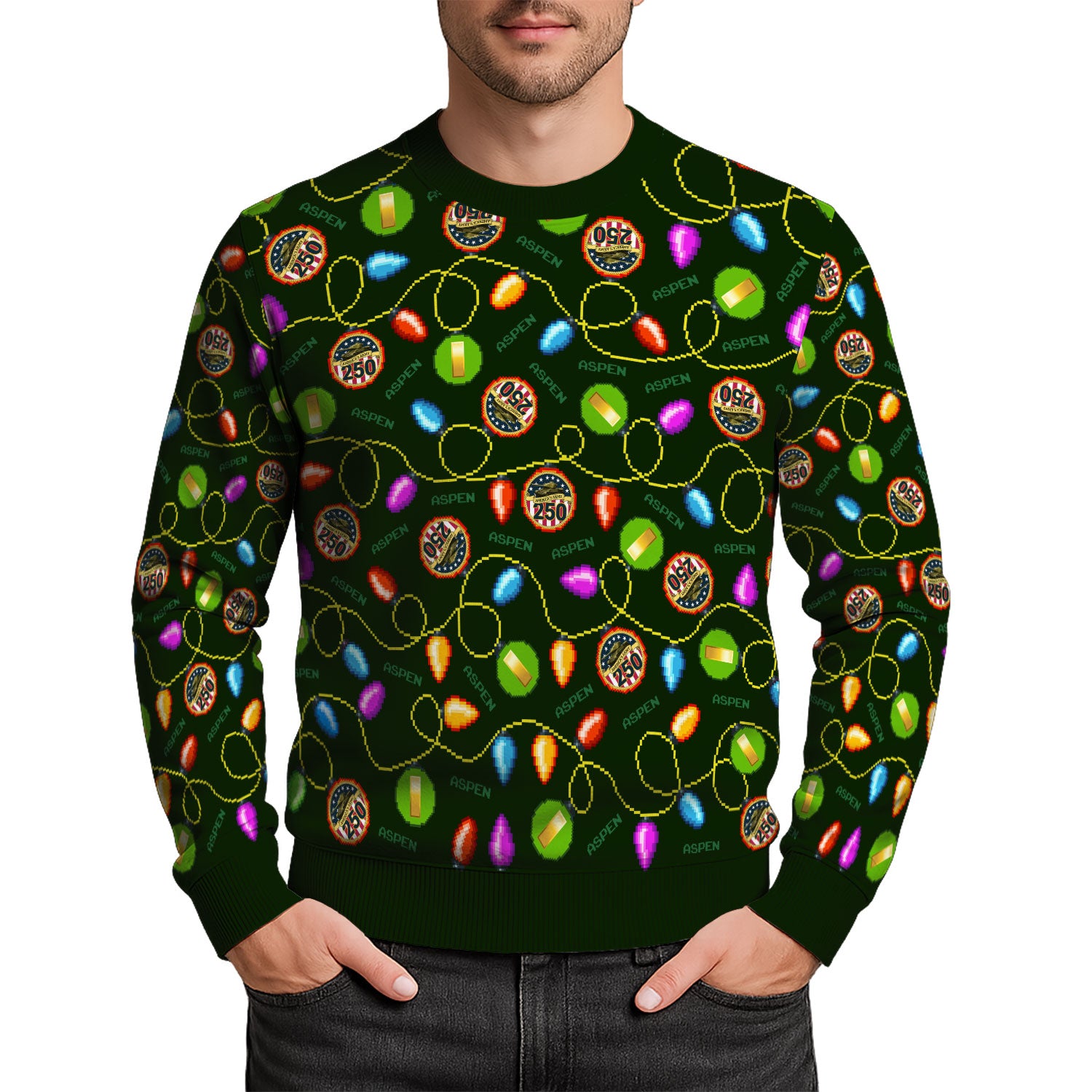 Custom Ranks And Text US Army Ugly Christmas Sweater for Women Men KAUST02