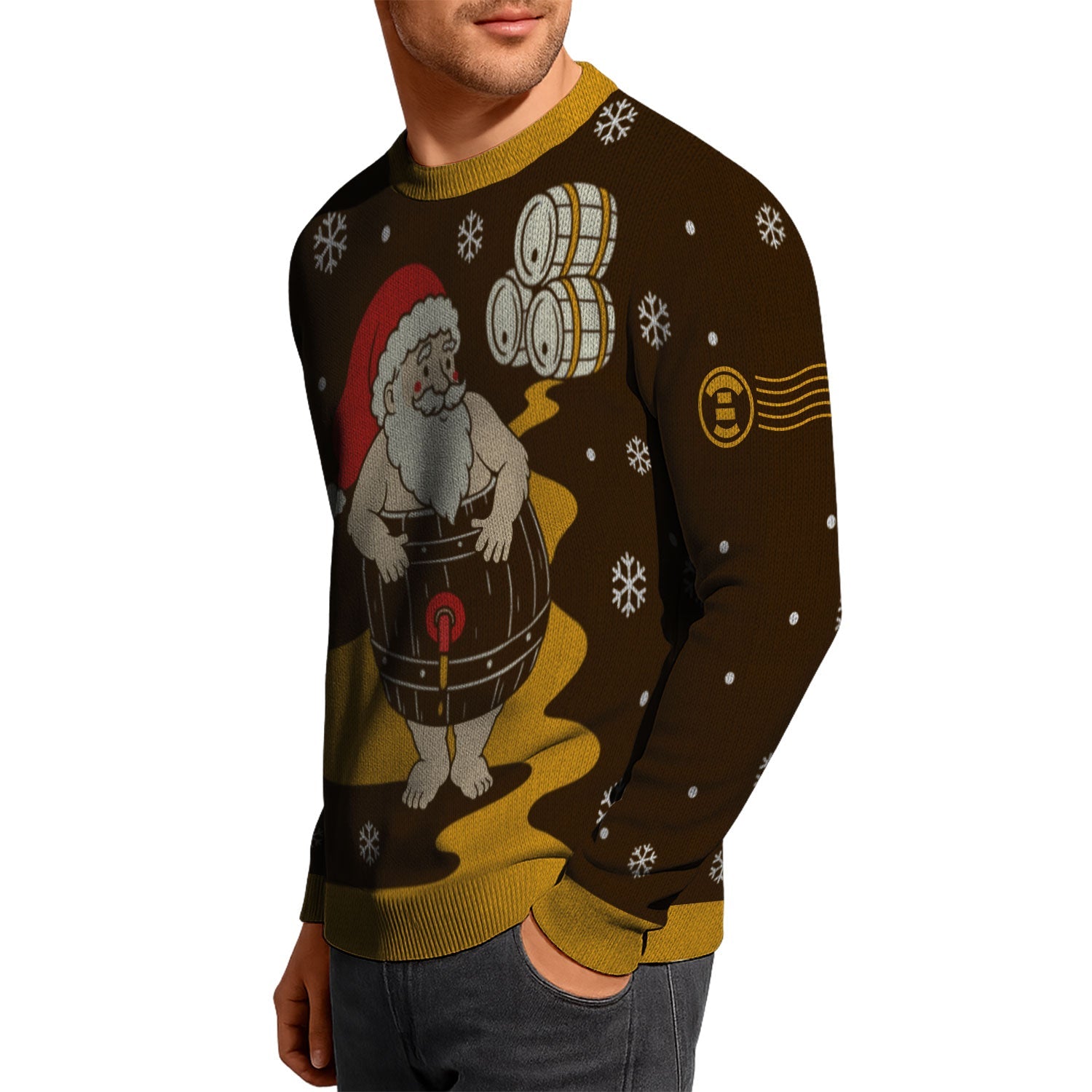 Personalized US Navy Christmas Ugly Sweater KAUST18