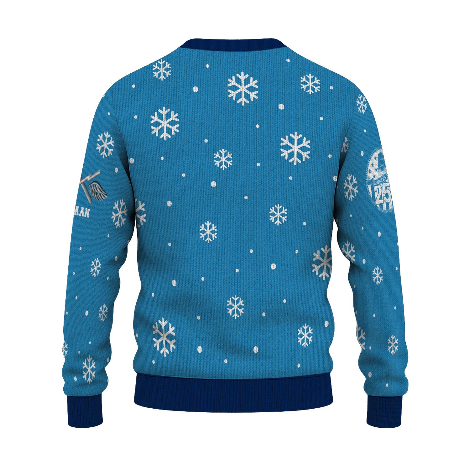 Personalized US Navy Christmas Ugly Sweater KAUST21