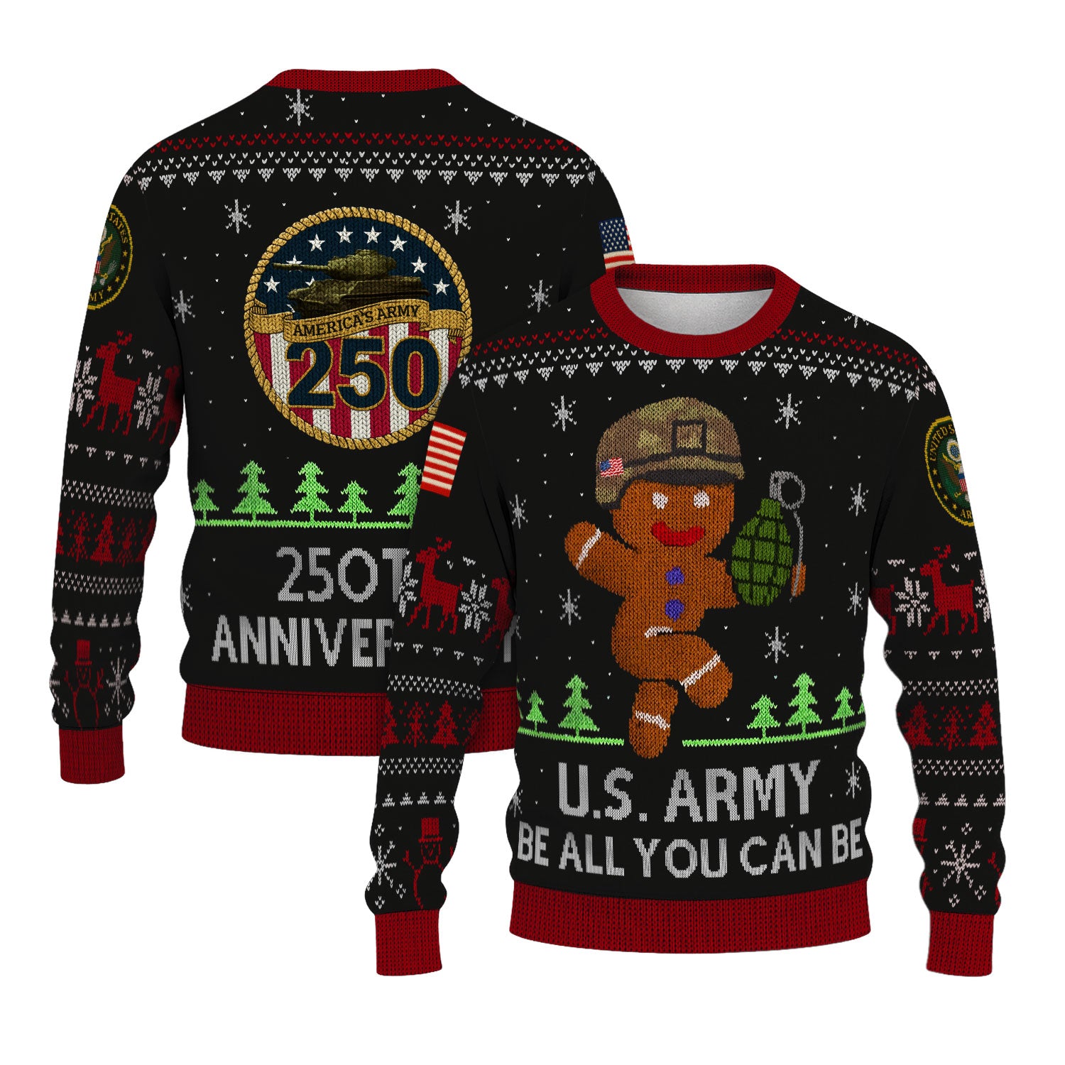 US Army Ugly Christmas Sweater