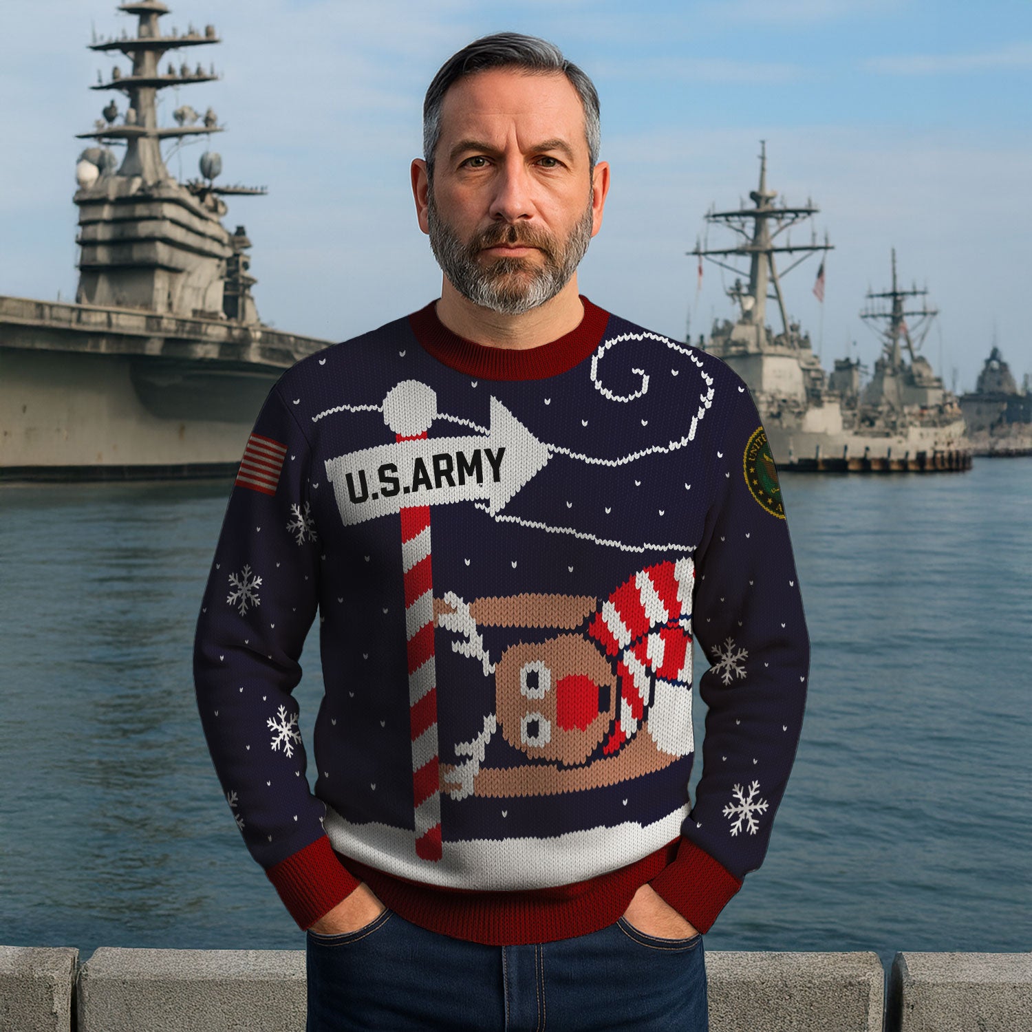US Army Ugly Christmas Sweater