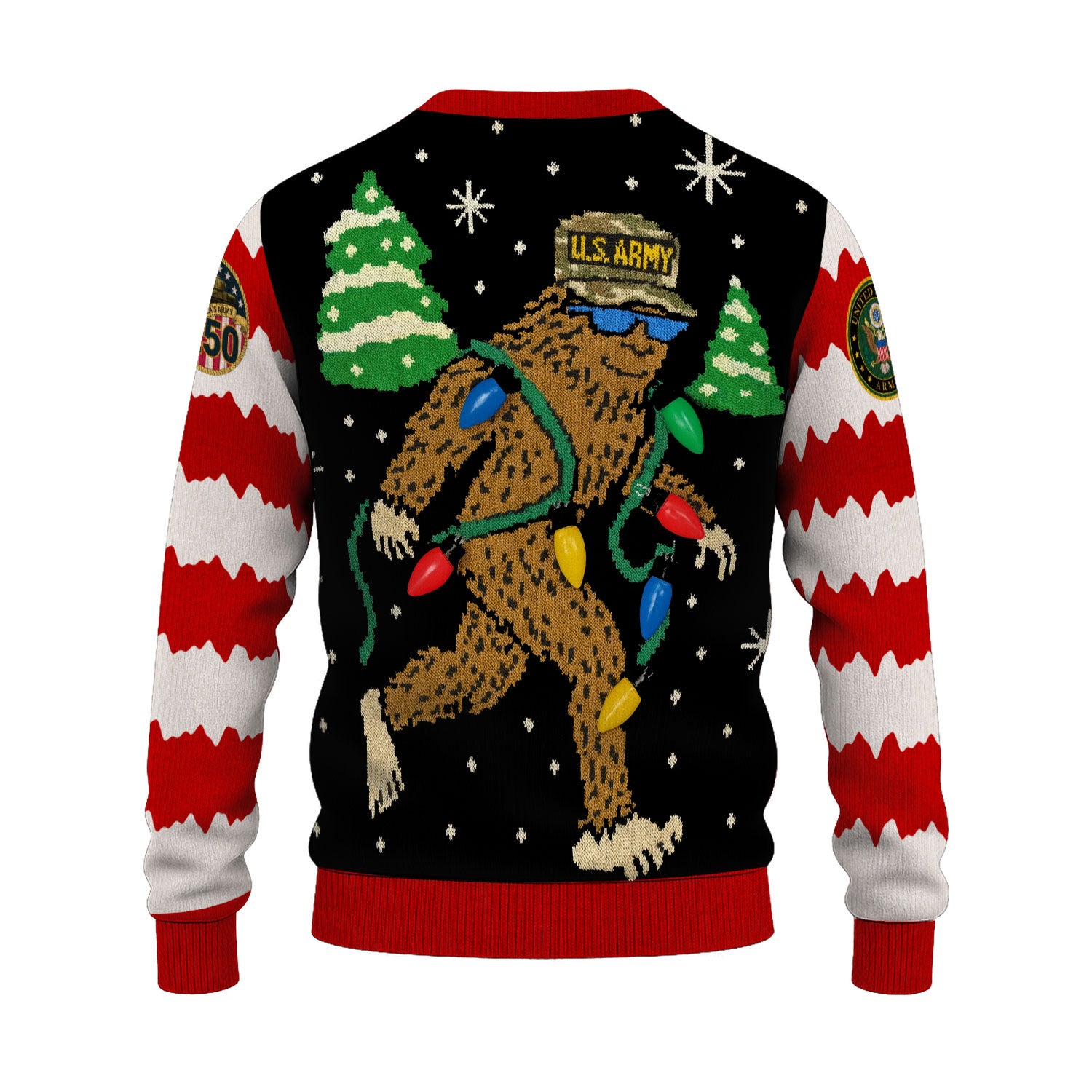 US Army Let It Xmas Tree Ugly Christmas Sweater