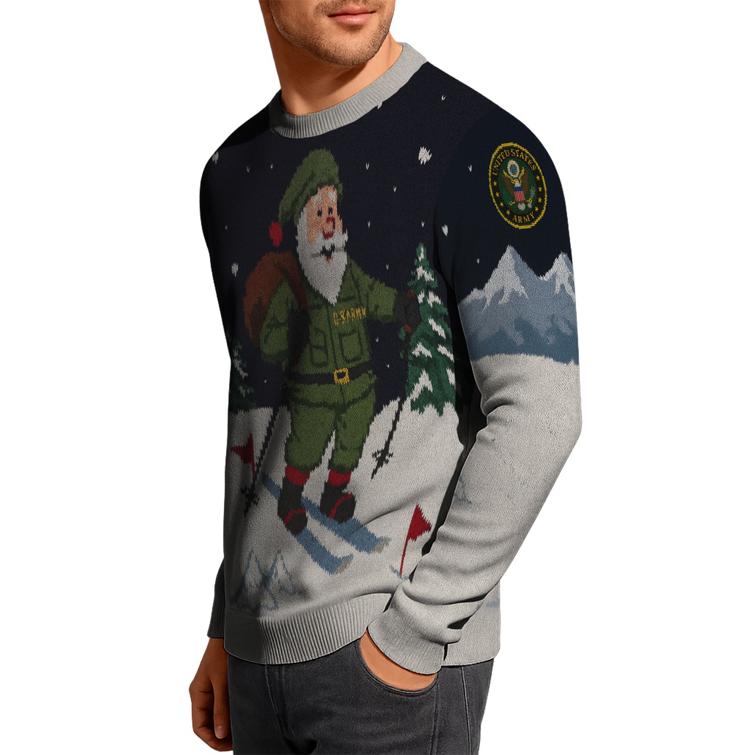 US Army Santa Ugly Christmas Sweater