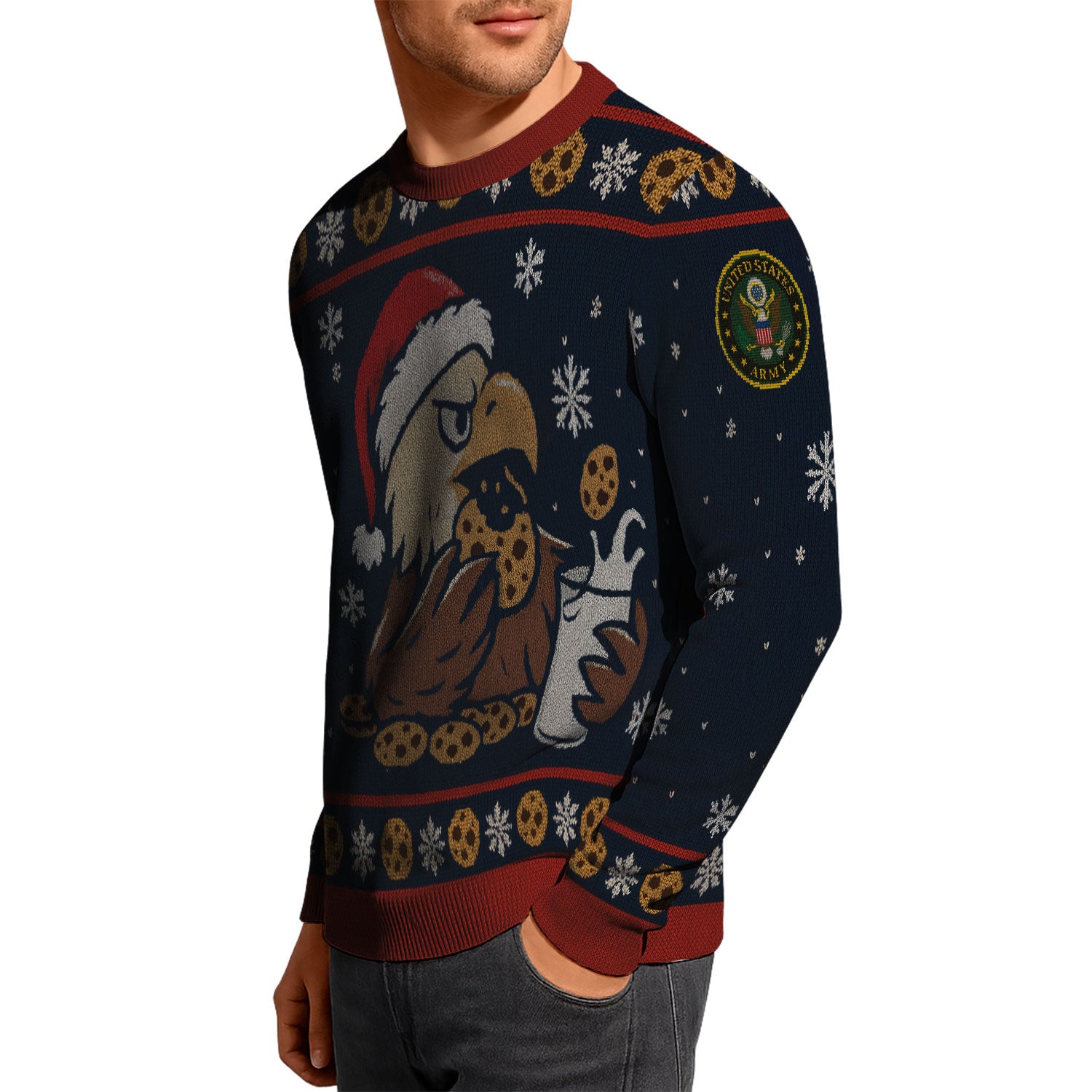 US Army Eagle Ugly Christmas Sweater