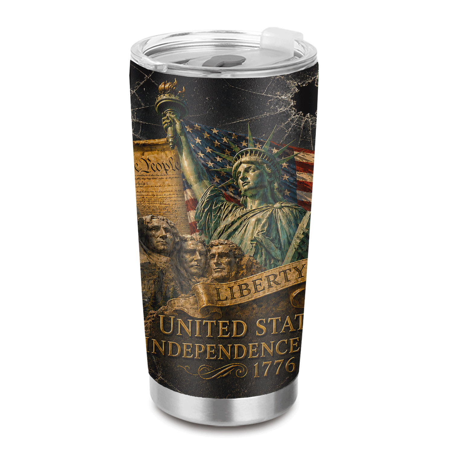 USA Liberty Union Freedom Pride 20oz Stainless Steel Tumbler