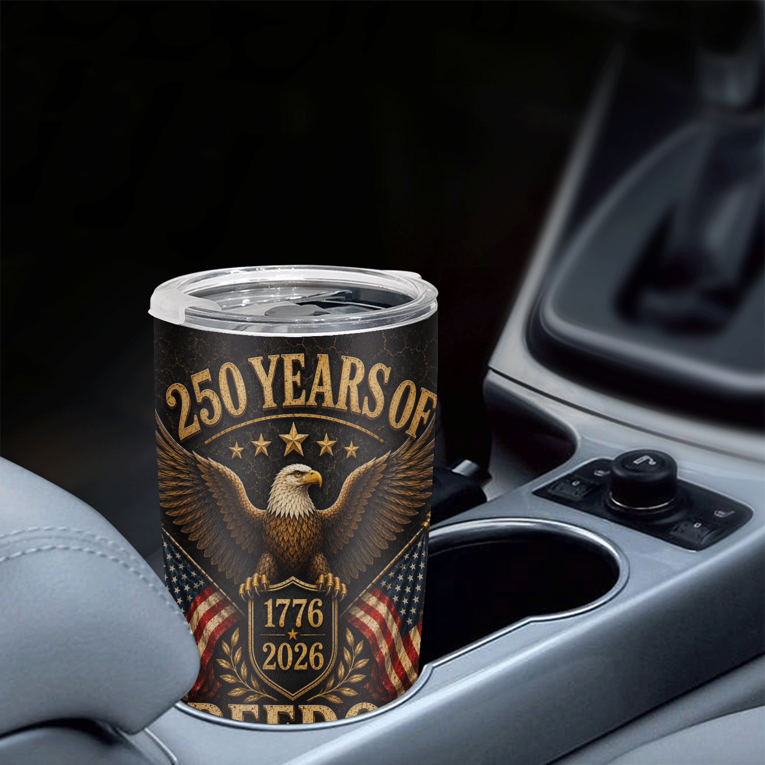 USA 250 Years of Freedom Eagle Flag 20oz Stainless Tumbler