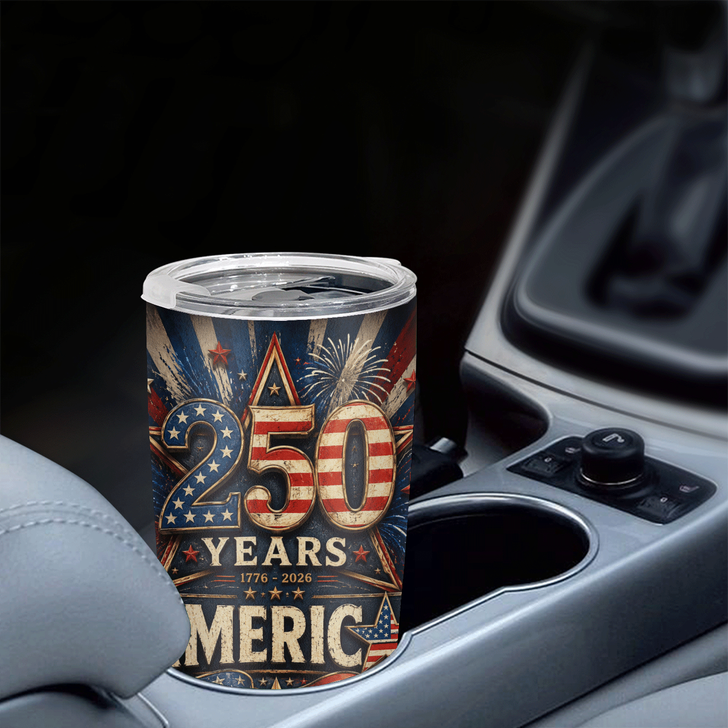 America 250 Years 1776-2026 Patriotic 20oz Tumbler