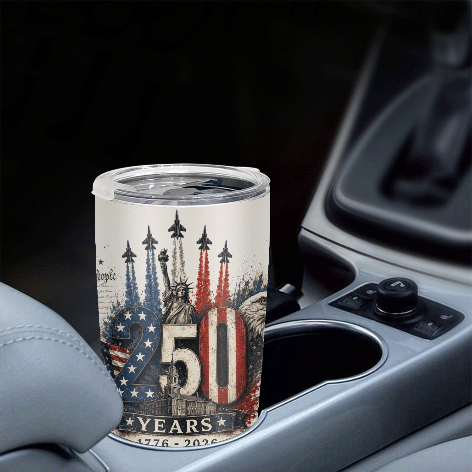 America 250 Years 1776-2026 Eagle Liberty 20oz Tumbler