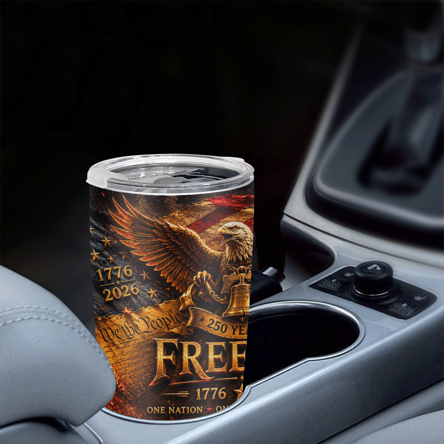 250 Years of Freedom Eagle Bell 1776-2026 20oz Tumbler