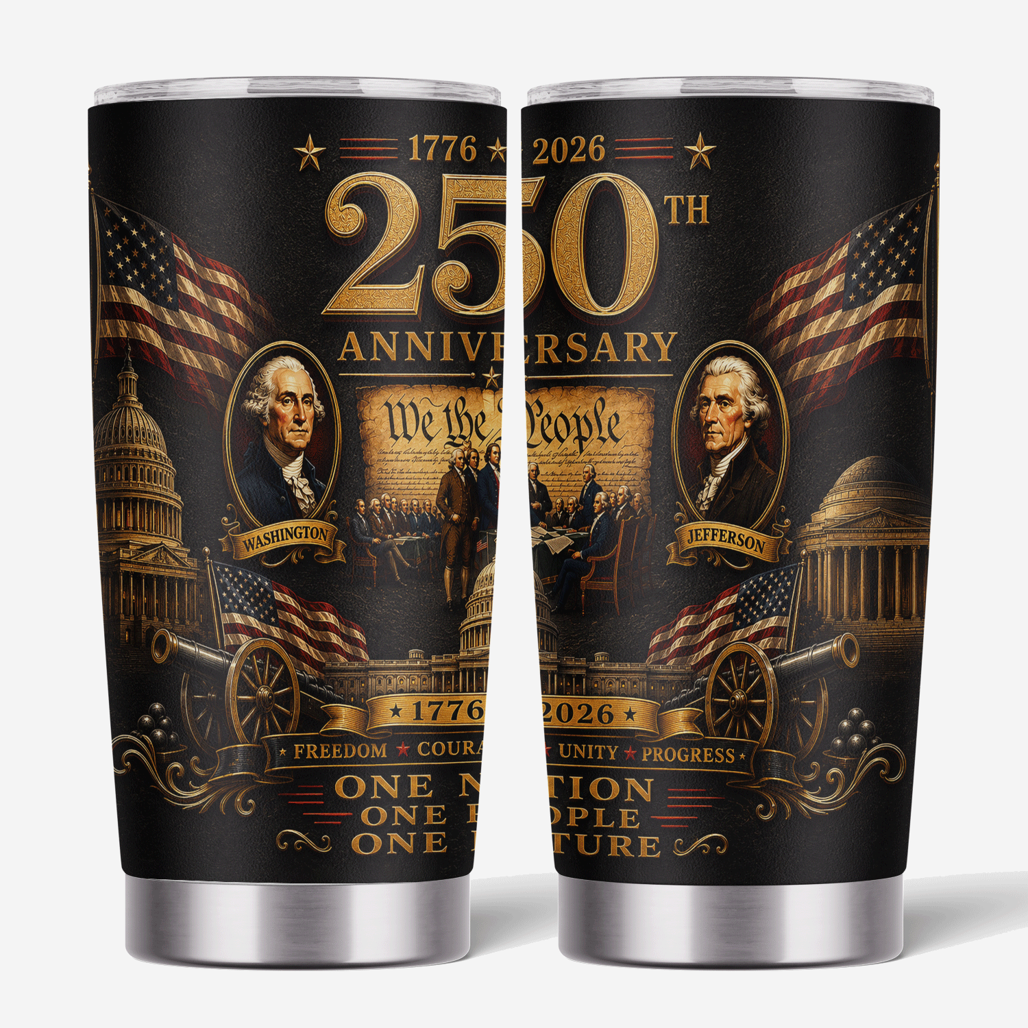 America 250th Anniversary Founding Fathers 20oz Tumbler