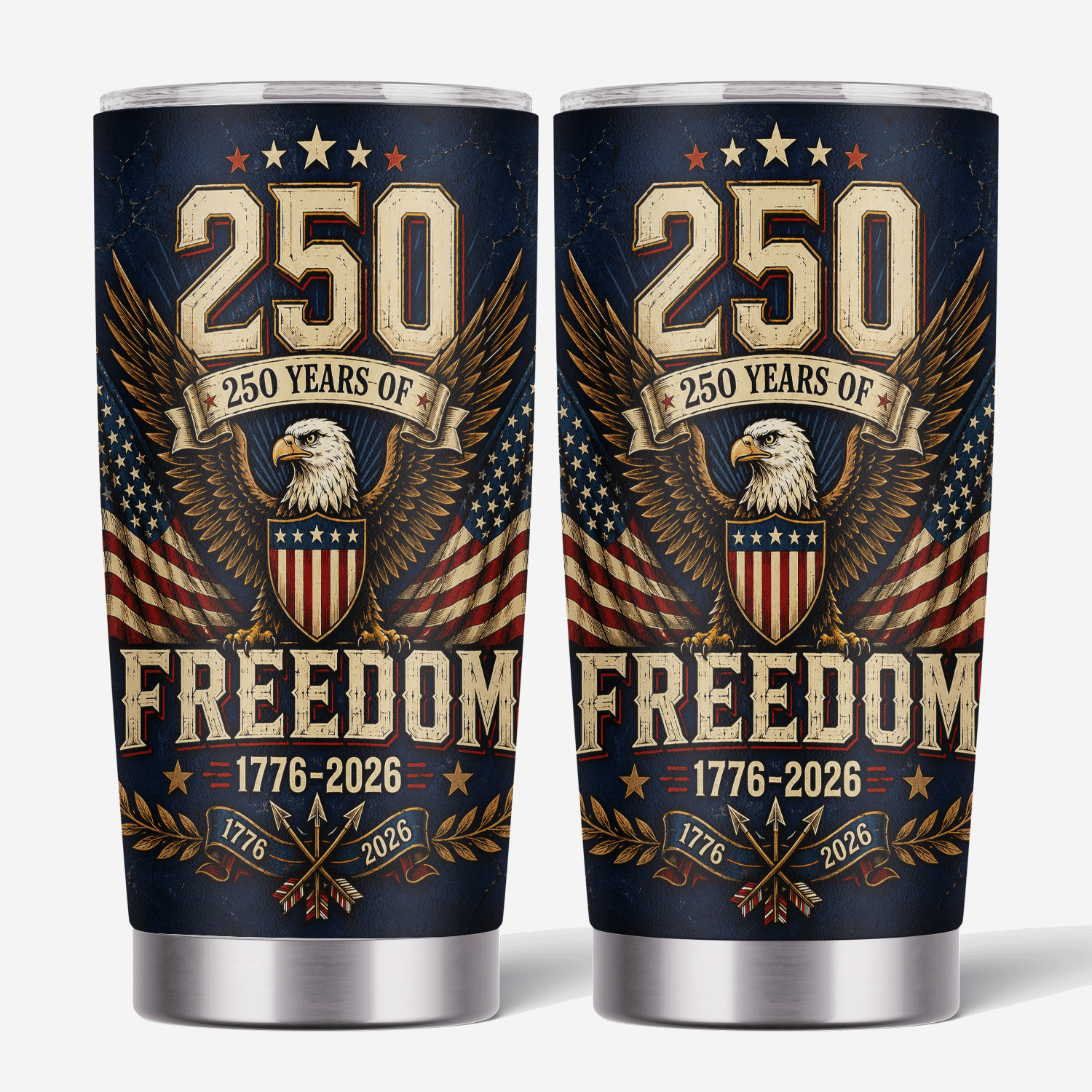 America 250 Years of Freedom Eagle 20oz Tumbler