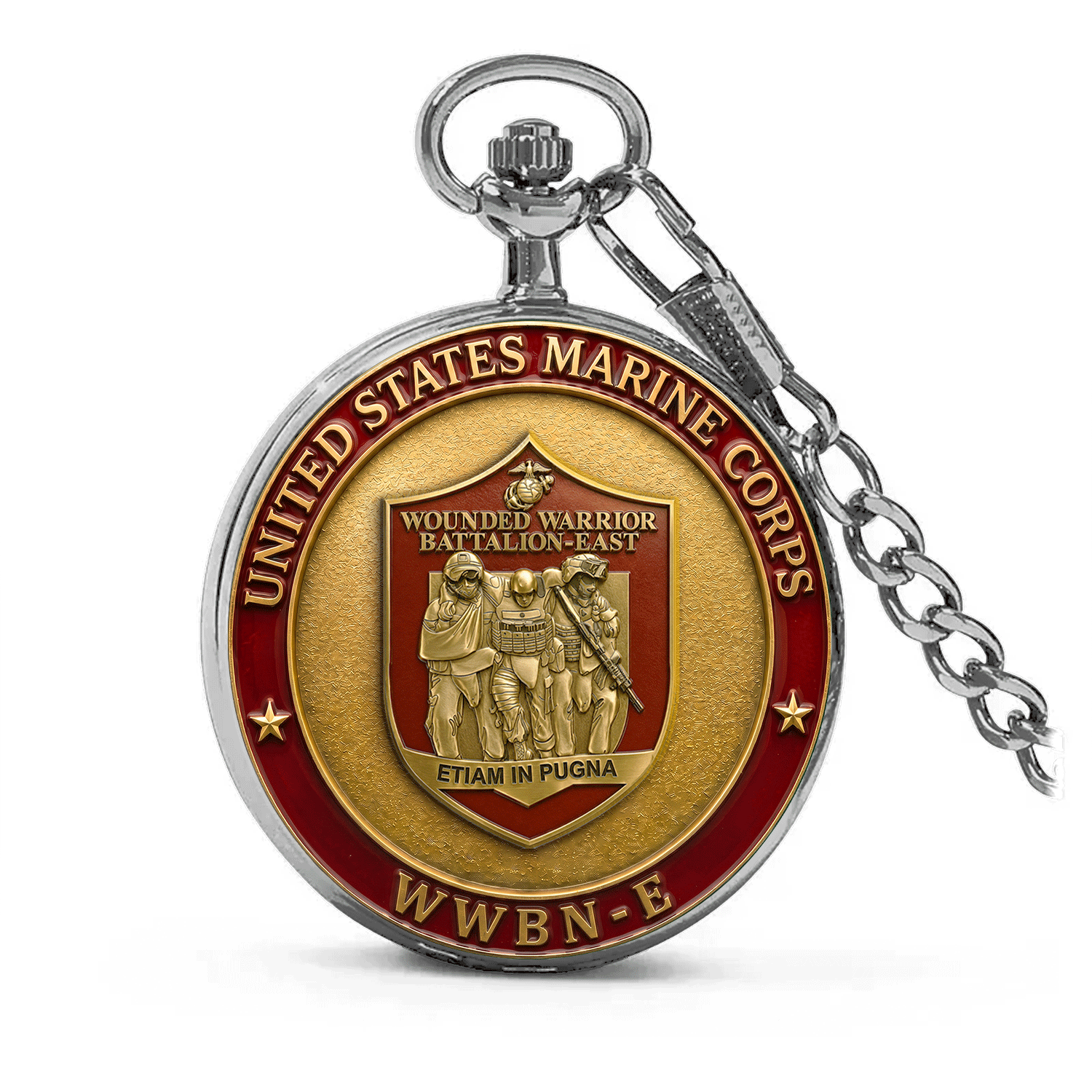 Personalized USMC WWBn-E Battalions Pocket Watch