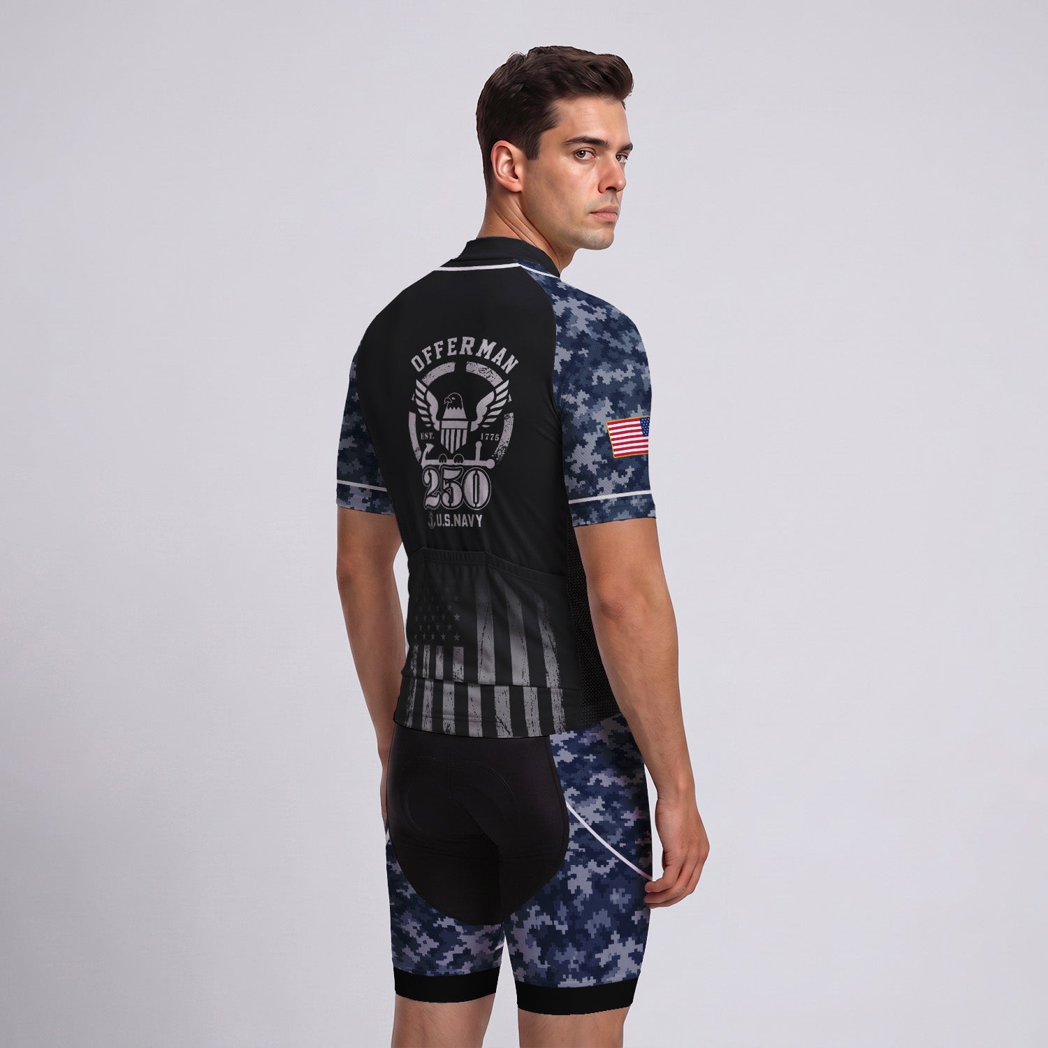 Personalized U.S. Navy 250th Cycling Jersey Kit