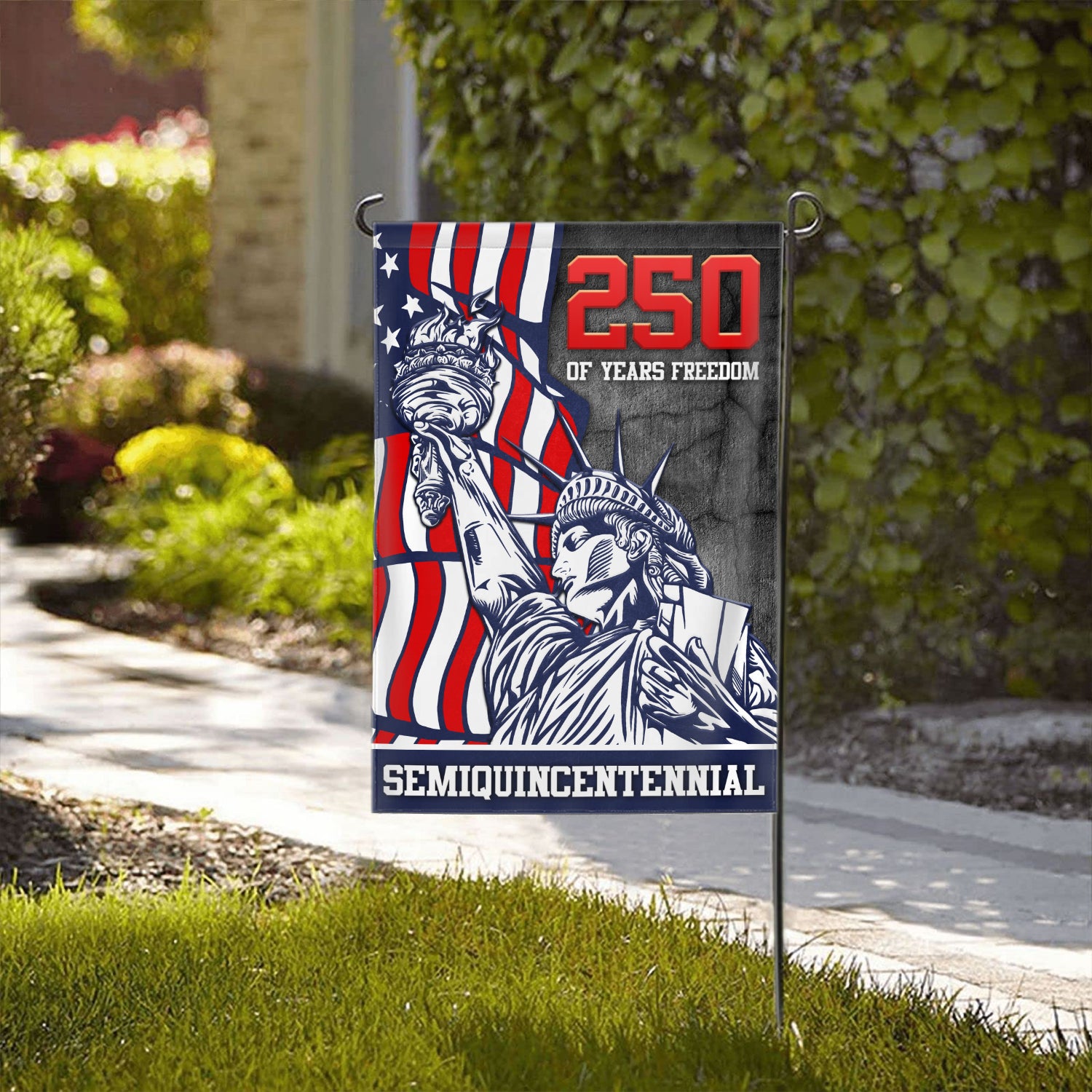 250 Years Of Freedom Semiquincentennial Garden Flag 12''x18'' Twin-Side Printing