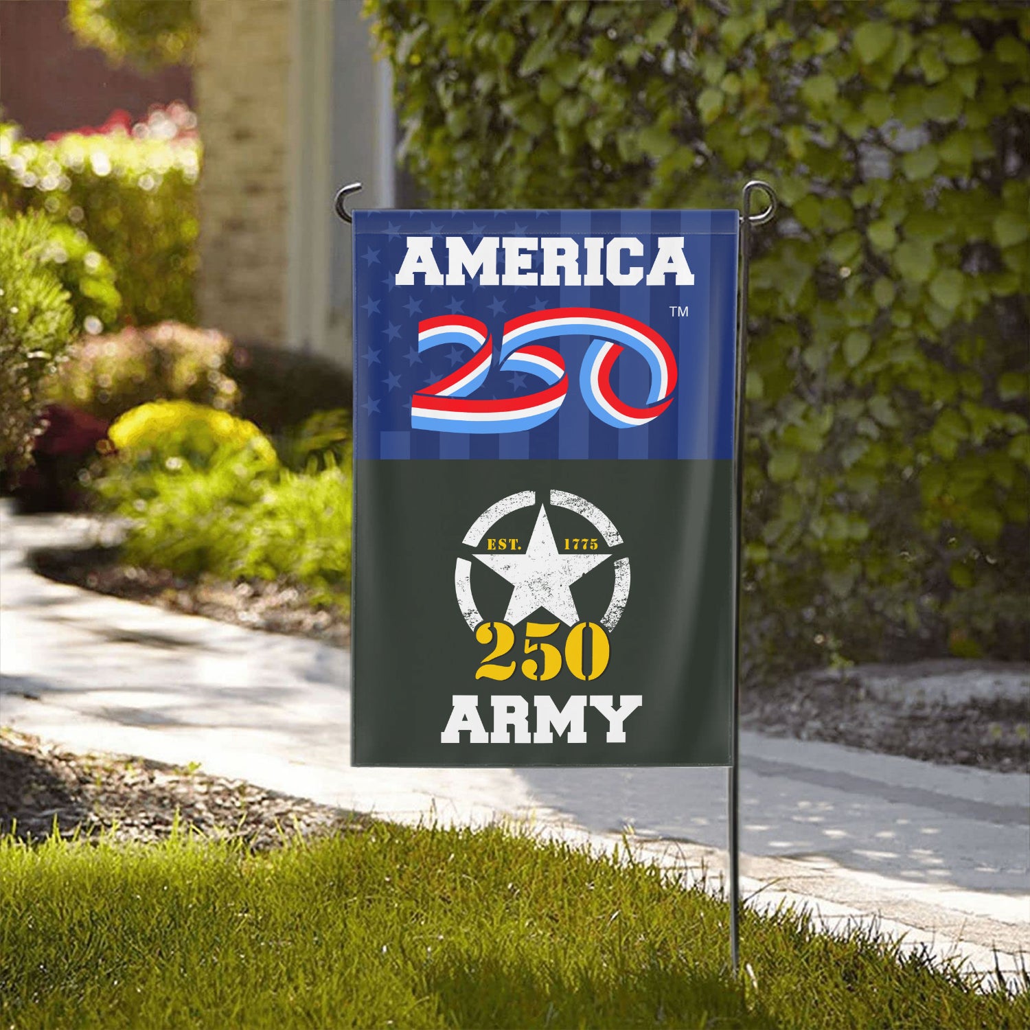 America 250, US Army 250 Garden Flag 12''x18'' Twin-Side Printing