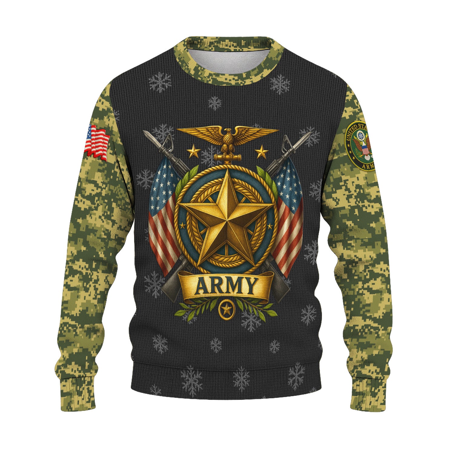 US Army Proudly Served Ugly Christmas Sweater