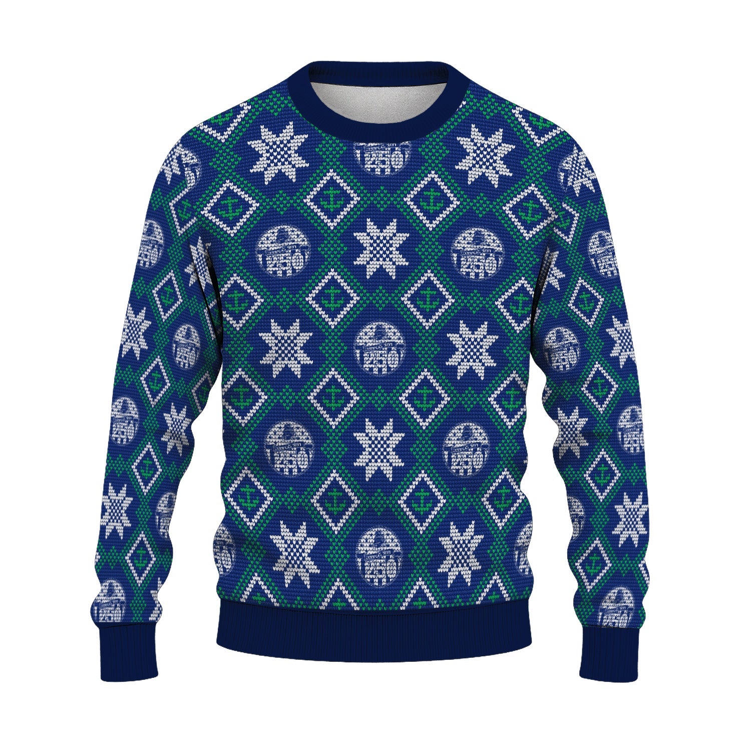 US Navy 250 America Pattern Christmas Ugly Sweater