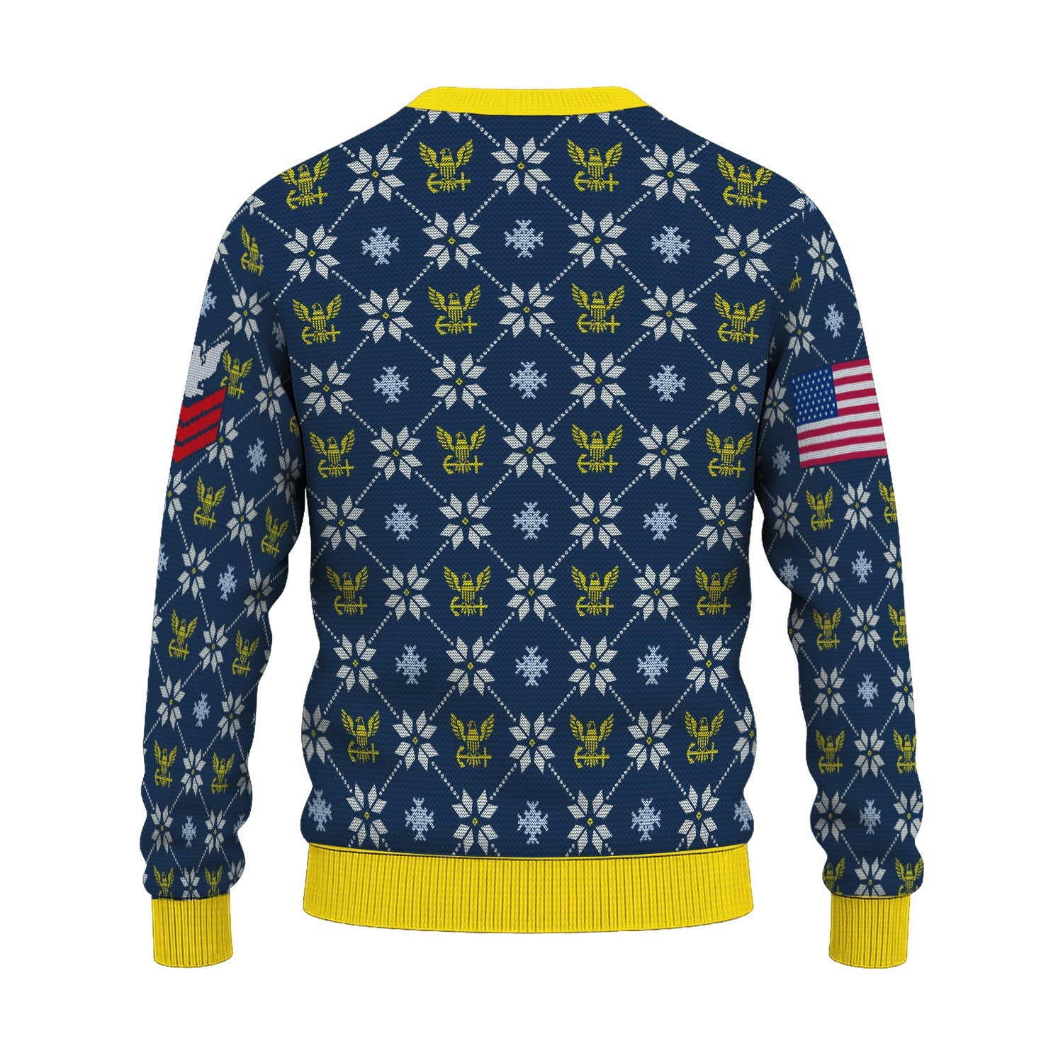 Personalized US Navy Christmas Ugly Sweater KRUST10