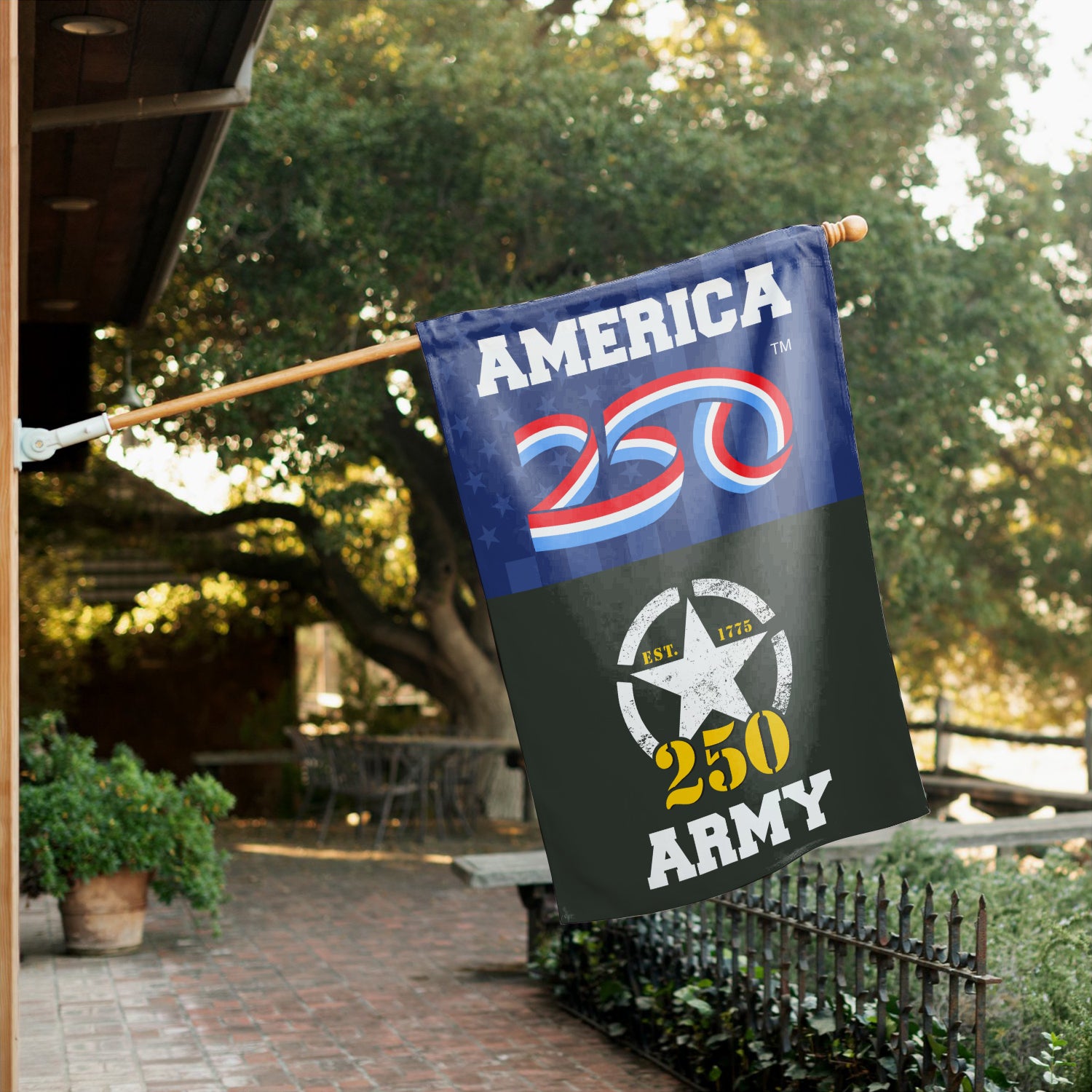 America 250, US Army 250 House Flag 28''x40'' Twin-Side Printing