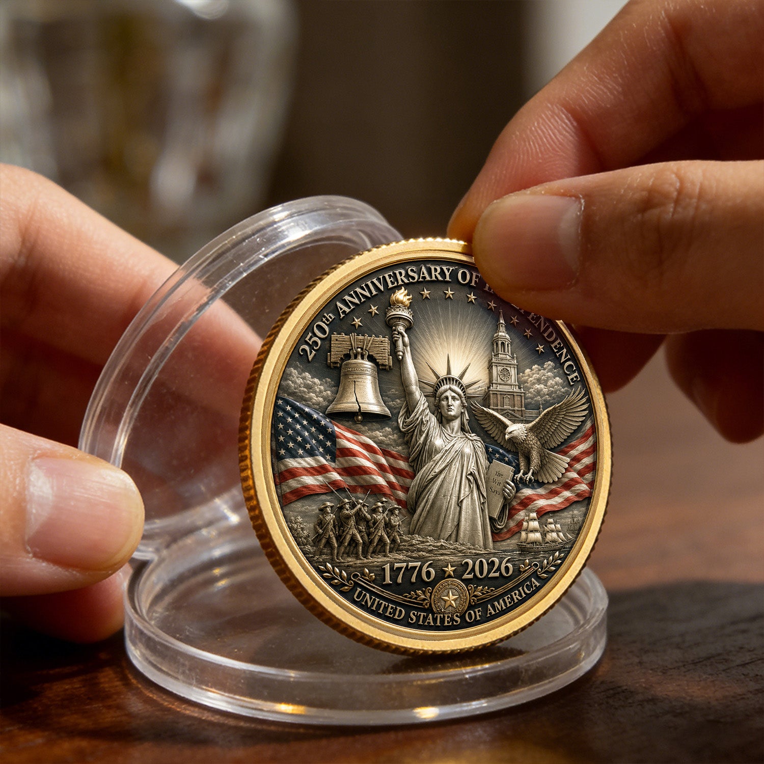 USMC Custom Rank Name 3D Challenge Coin Gift