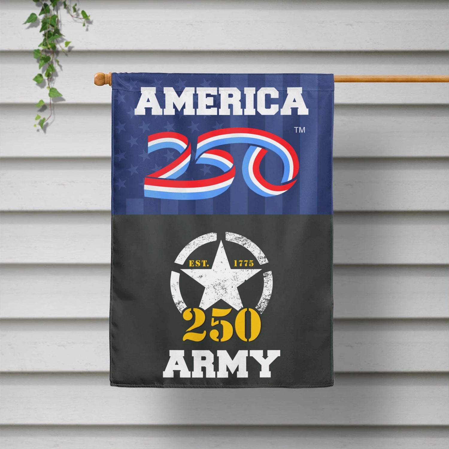America 250, US Army 250 House Flag 28''x40'' Twin-Side Printing